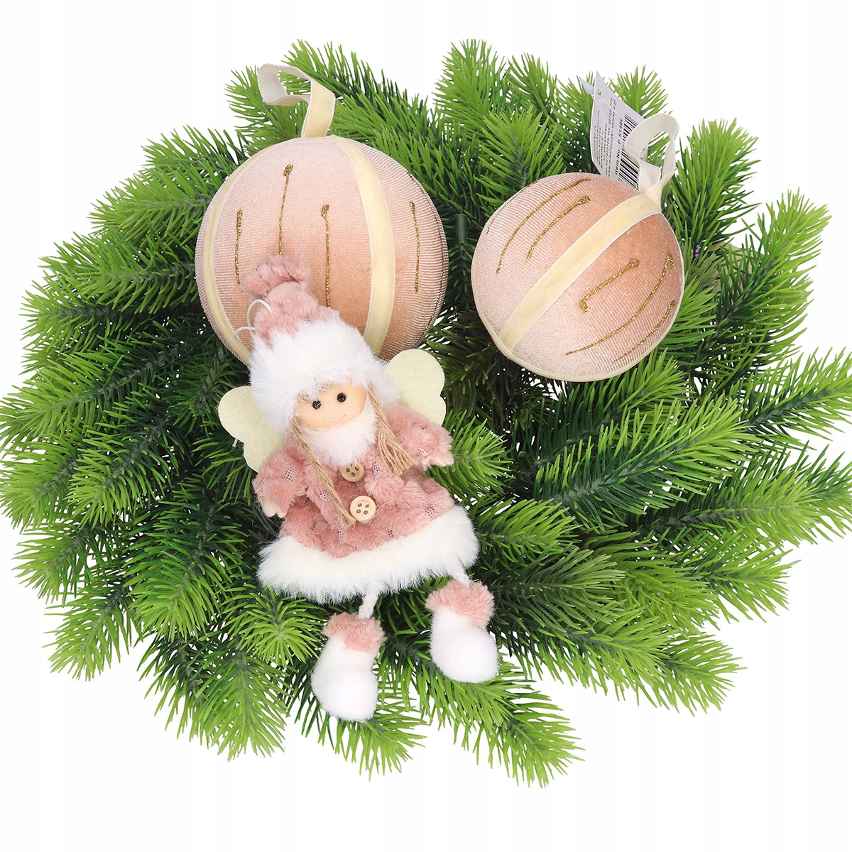 BOMBKI WELUROWE ZAWIESZKI NA CHOINKĘ PREMIUM DUŻA 17 cm Marka Dekorstar