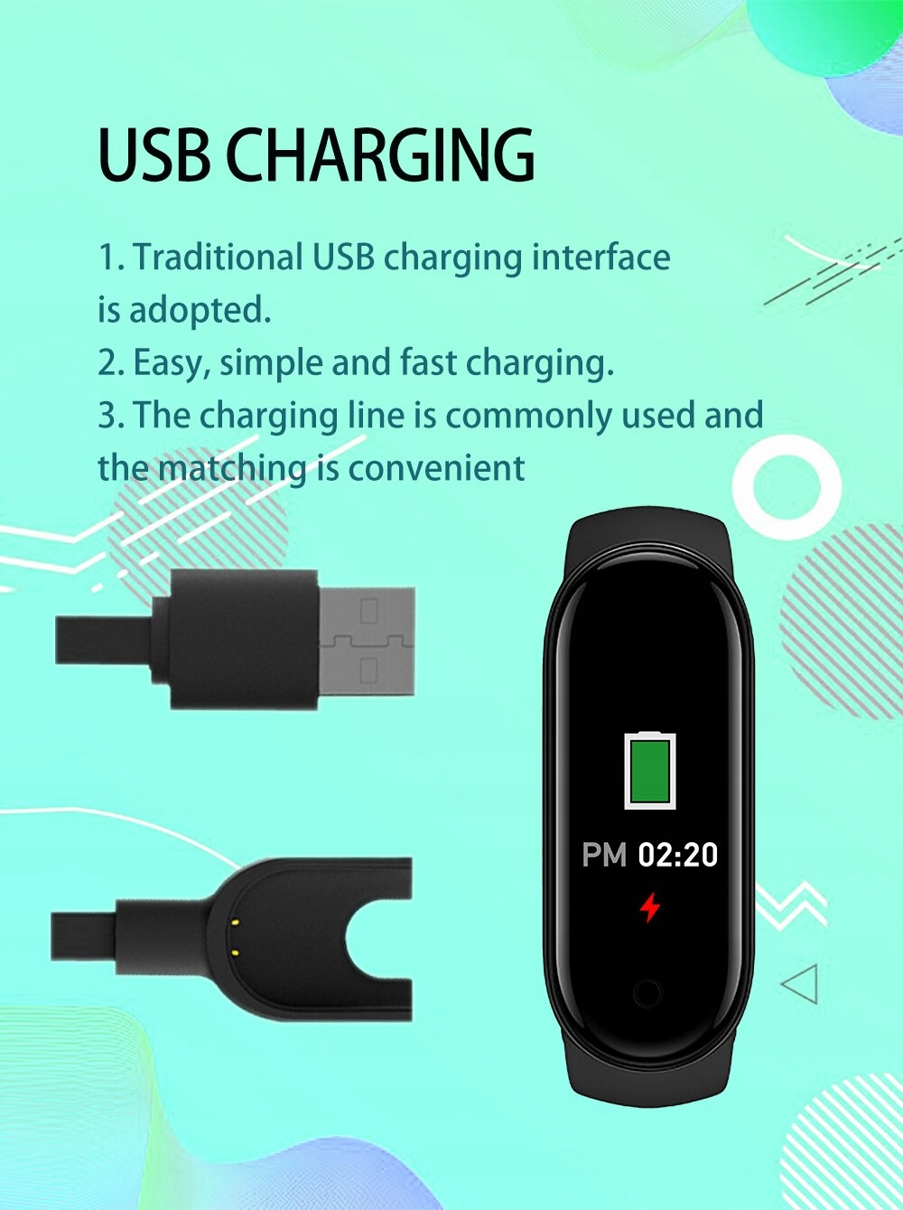 Smartband M7 OPASKA SPORTOWA czarna Kod producenta M7