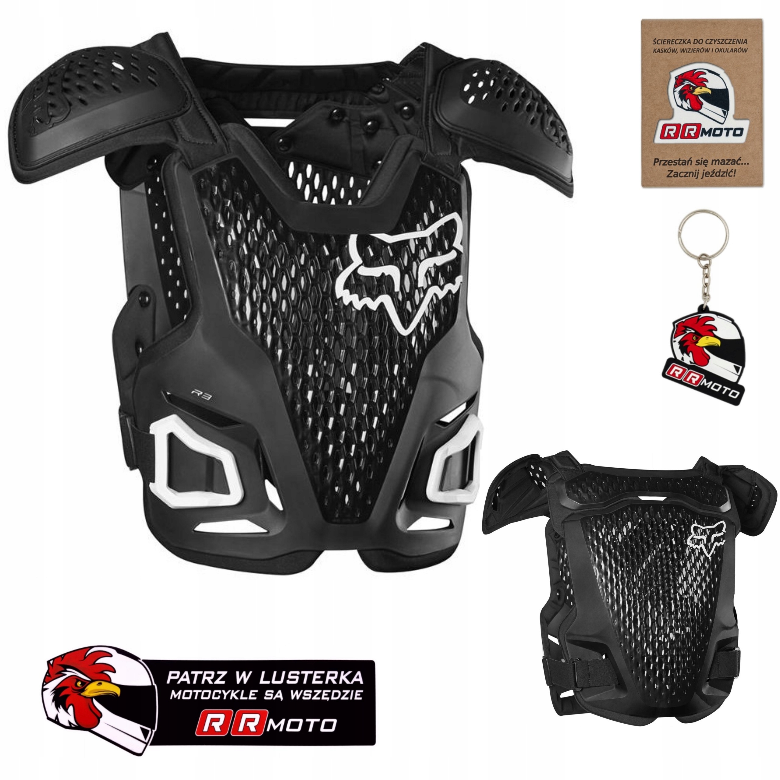 Buzer chránič tela Fox R3 Black čierny chránič Darčeky