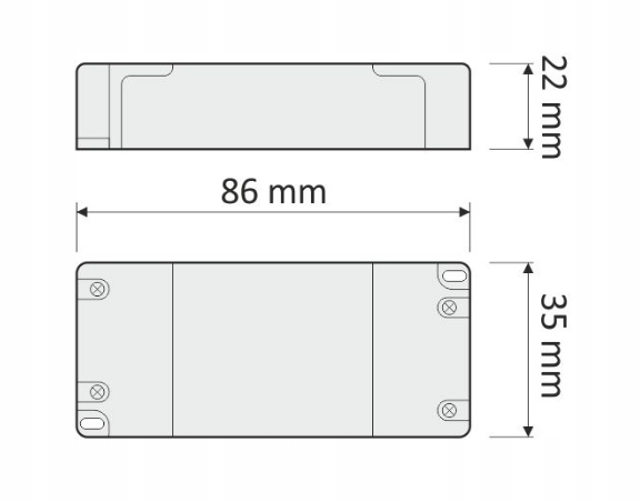 ZASILACZ LED 7W 12VDC BEZ PRZEWODÓW STANDARD PLUS EAN (GTIN) 9608458807311