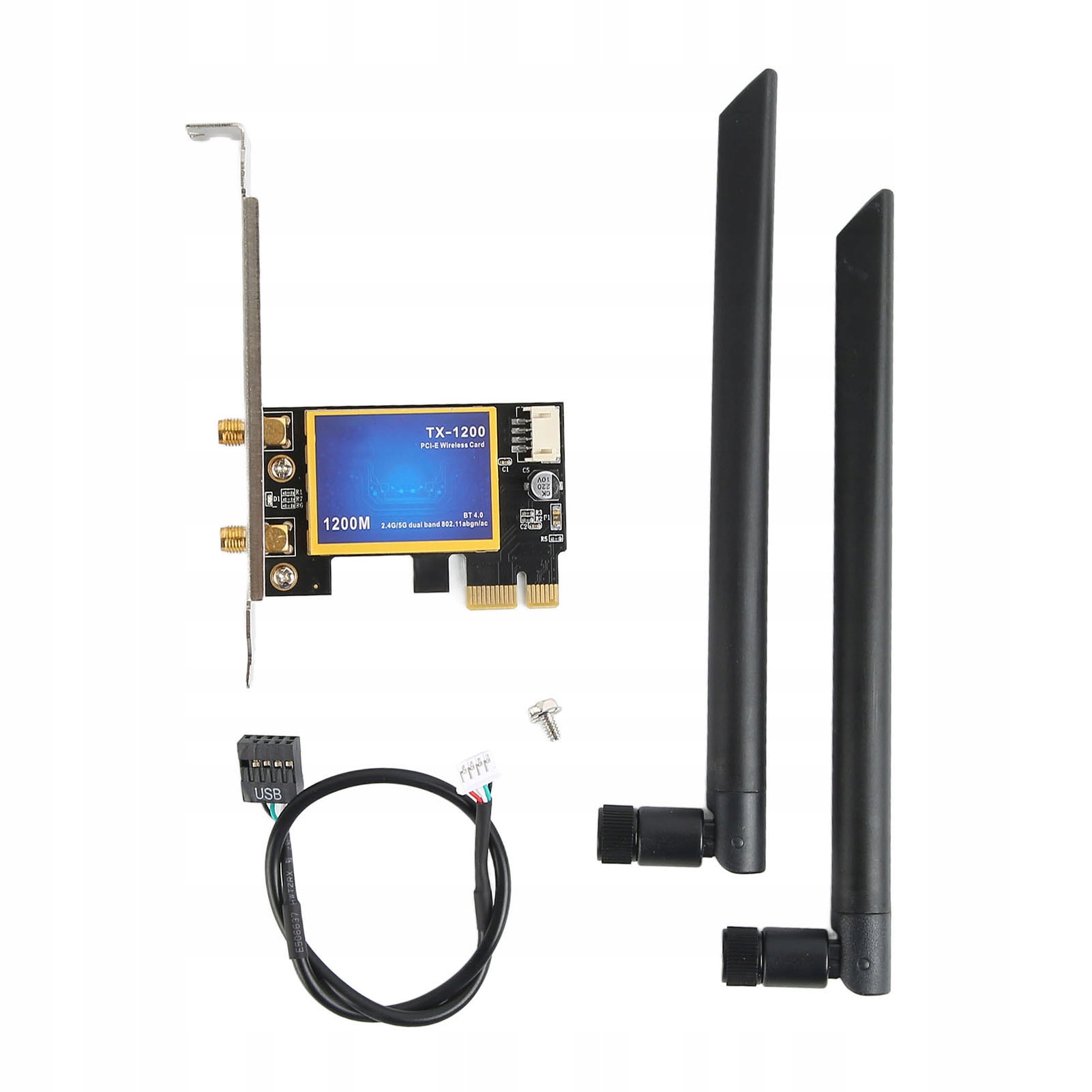 WiFi карта PCIE 2,4 G 5G двухдиапазонная 1200 Мбит / с