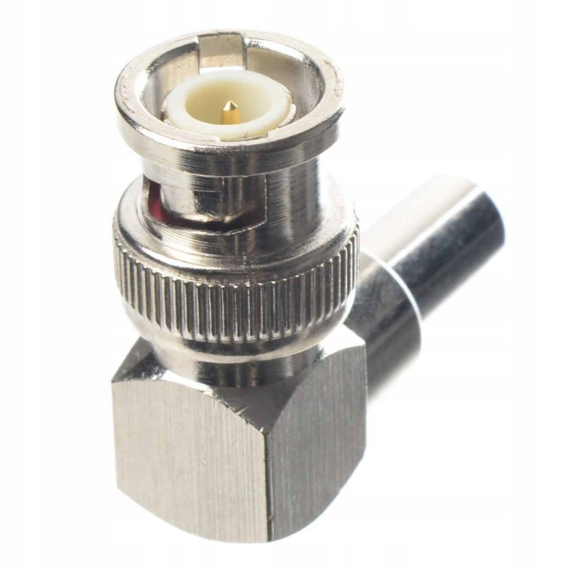 WTYK BNC RG 59 KĄTOWY ZACISKANY NA KABEL ANTENOWY Model BNC RG 59