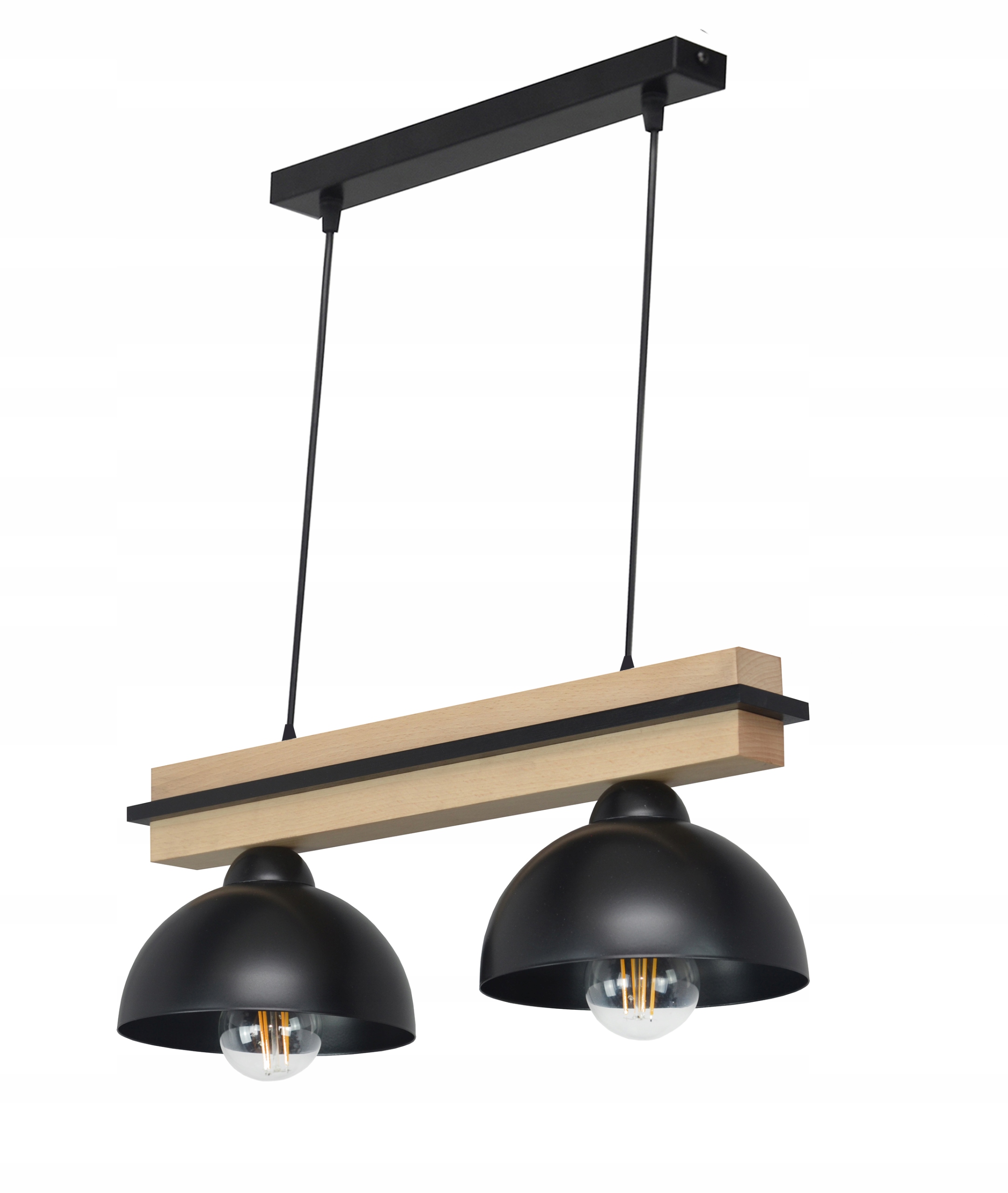 Lampa Do Kuchyně Jídelny Nad Stůl Závěsná Led E27 Dřevěná Do Altánku Loft