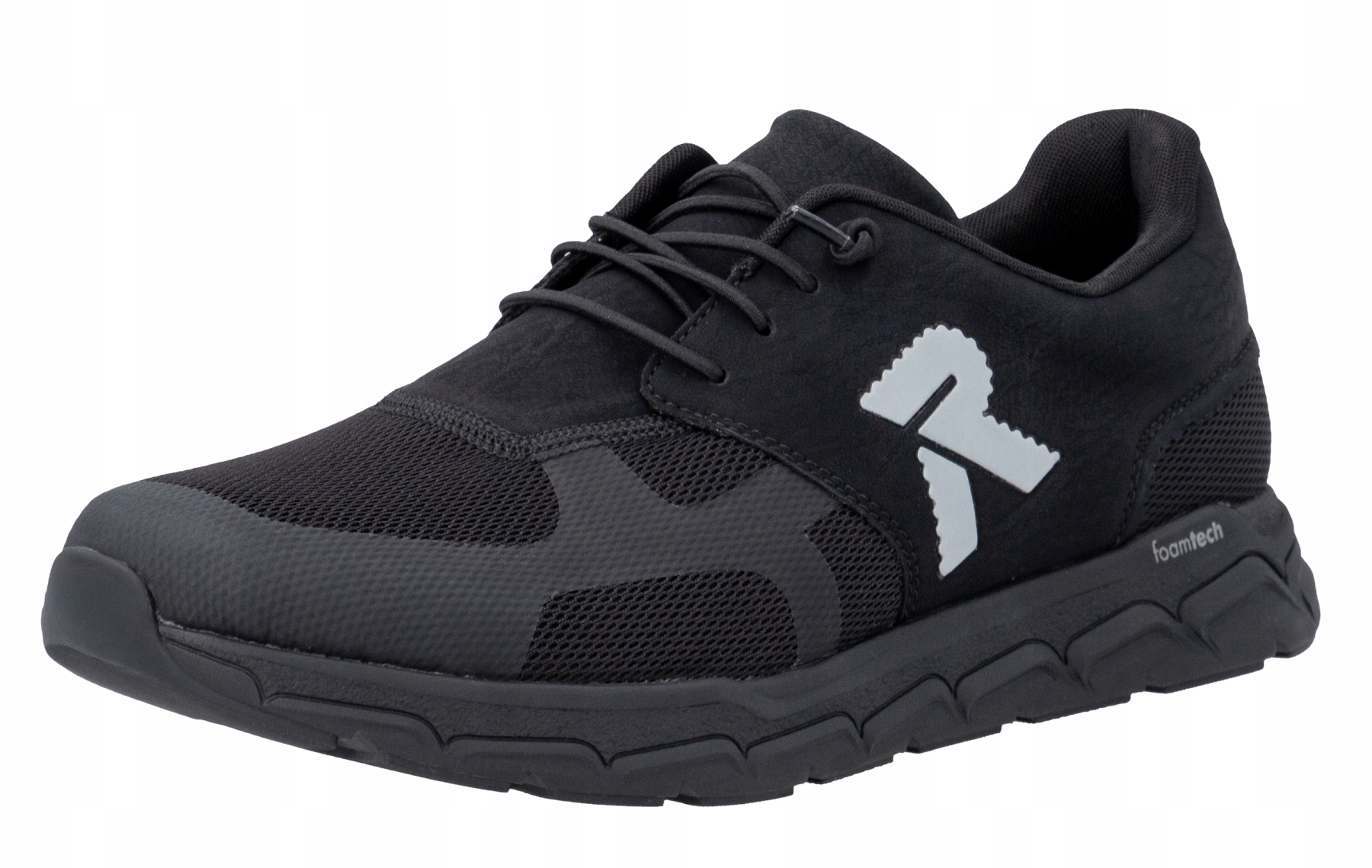 Rieker 09100-00 vel.45 černé pánské sportovní polobotky s teniskami Soft