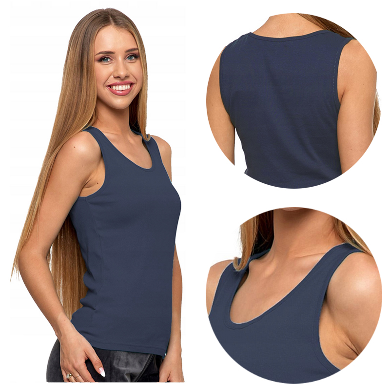 DAMSKI TOP Bawełniany Moraj Tank Top Podkoszulka r. S
