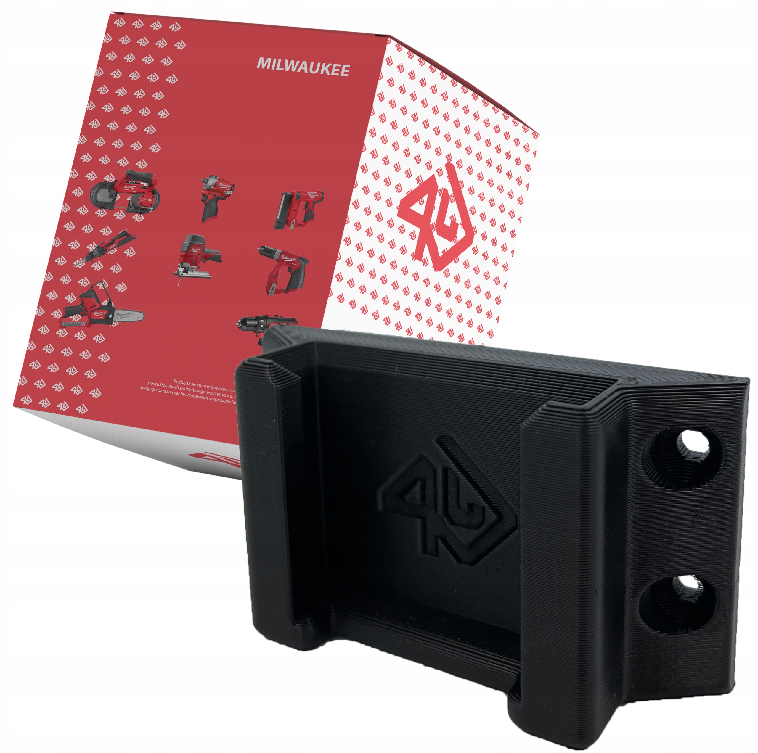 

P4U Uchwyt na baterie akumulator Milwaukee M18