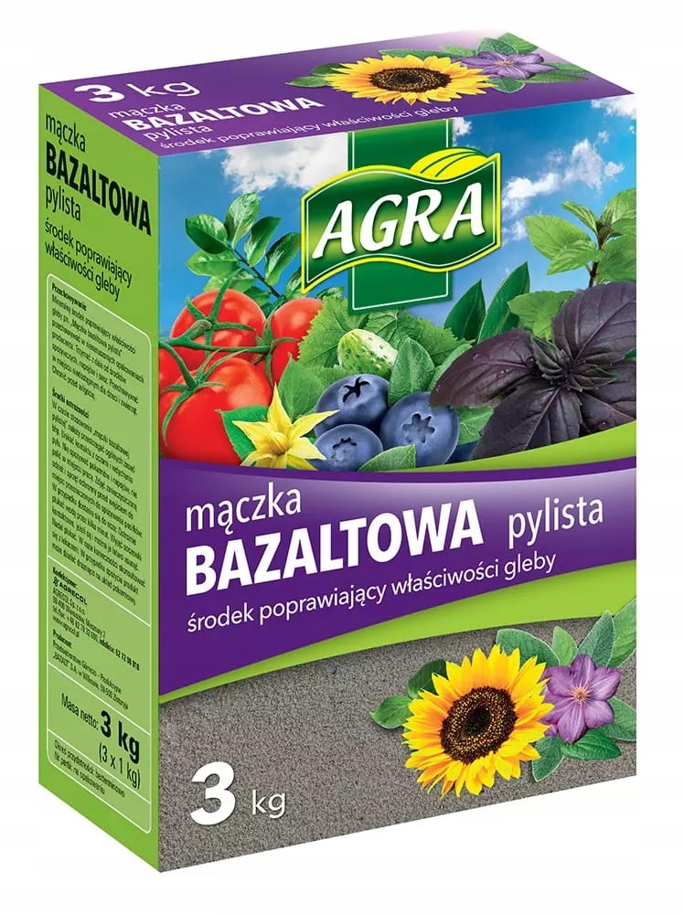 

Mączka bazaltowa 1kg nawóz Agra