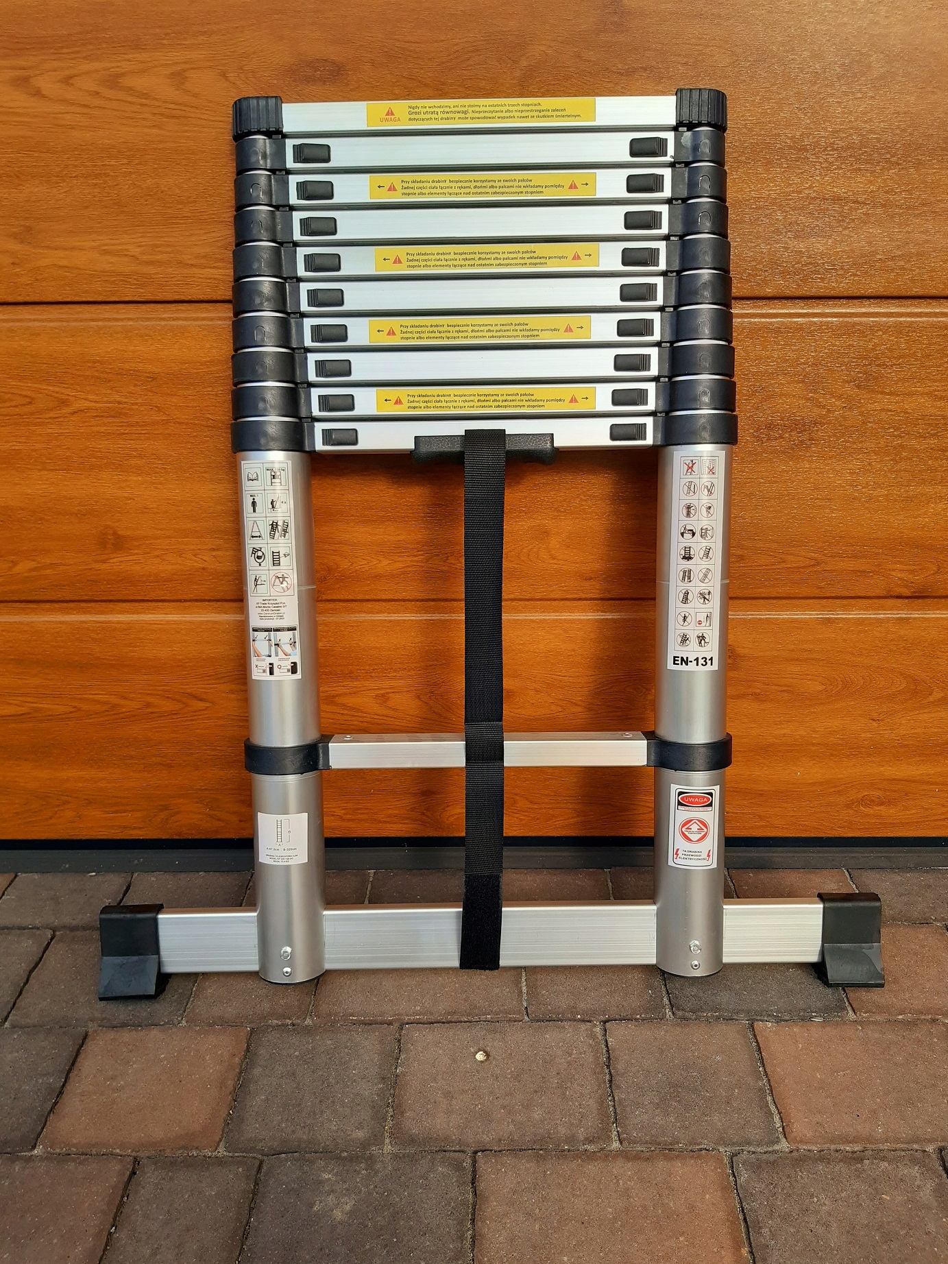 DRABINA TELESKOPOWA 3,2 M STABILIZATOR POKROWIEC Marka inna