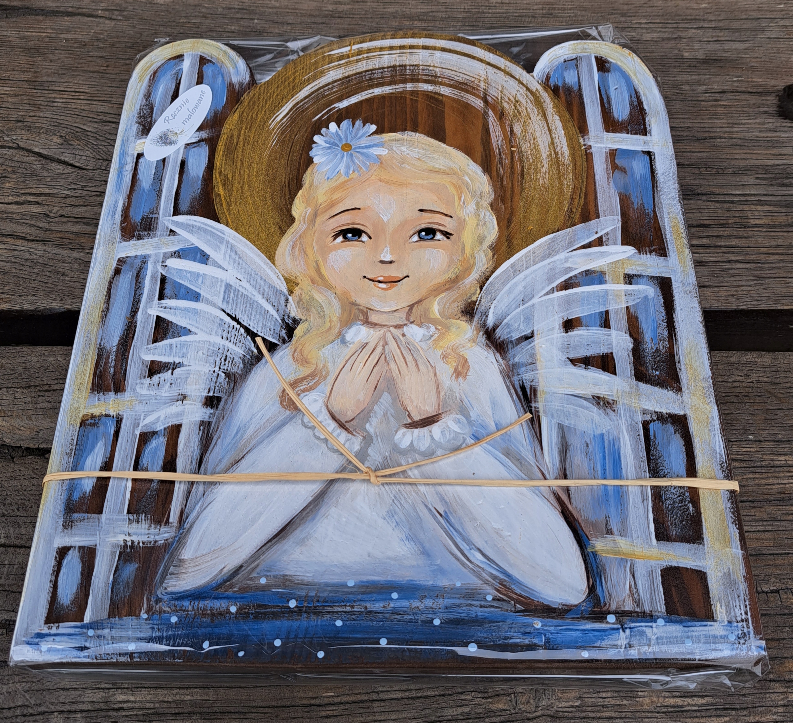 Obraz Dřevěný Anděl Svaté Přijímání