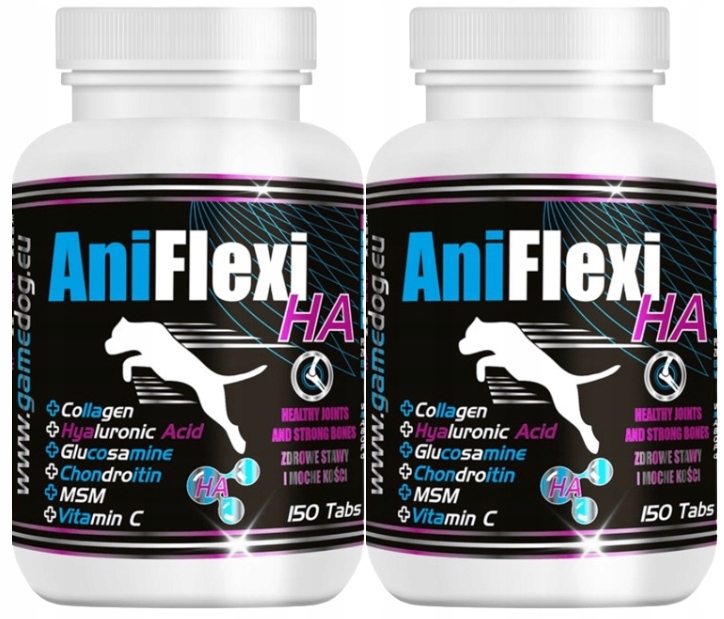 Levně Game Dog AniFlexi Ha na klouby a kosti pro psa 2 x 150 tablet