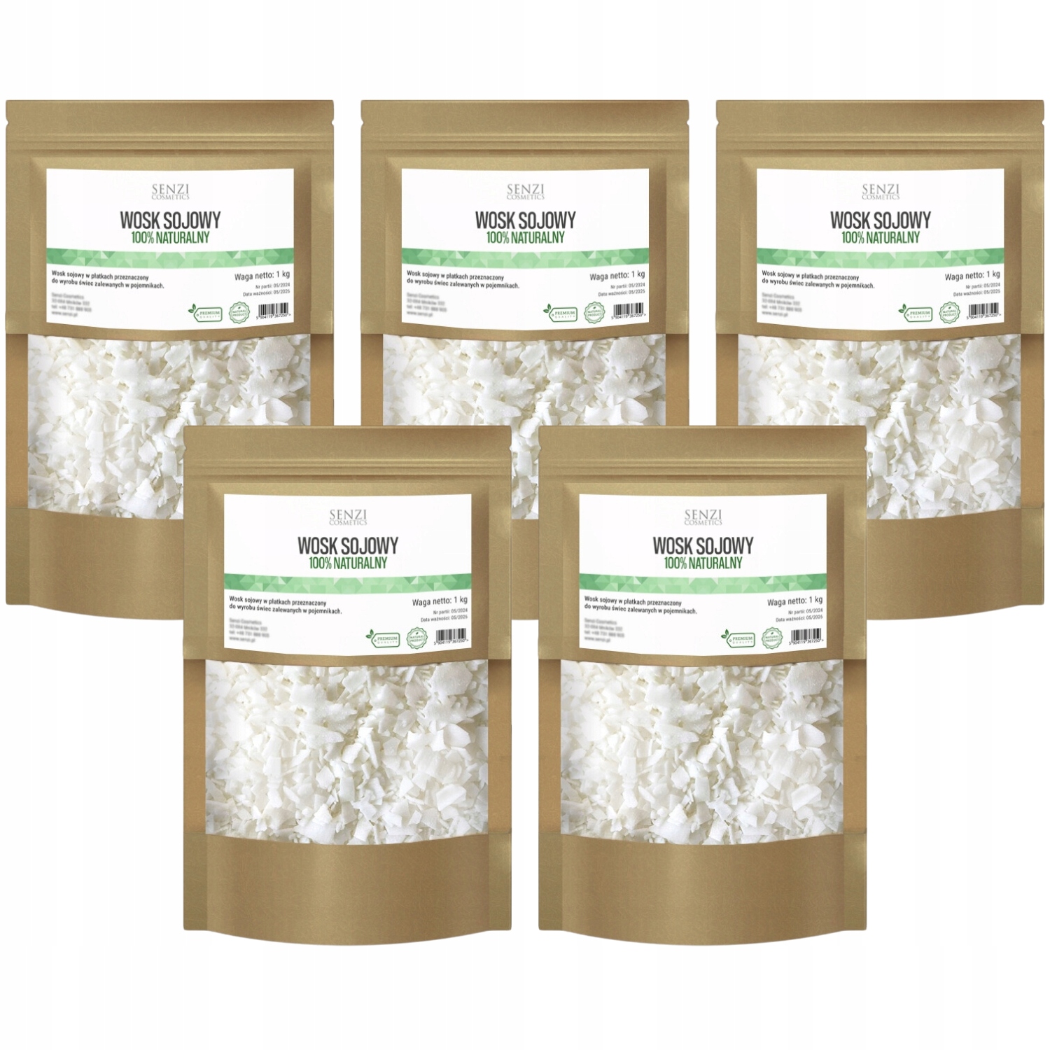 Vosk Na Svíčky 100% přírodní Nejlepší Kvalita Sójové Svíčky 5 kg