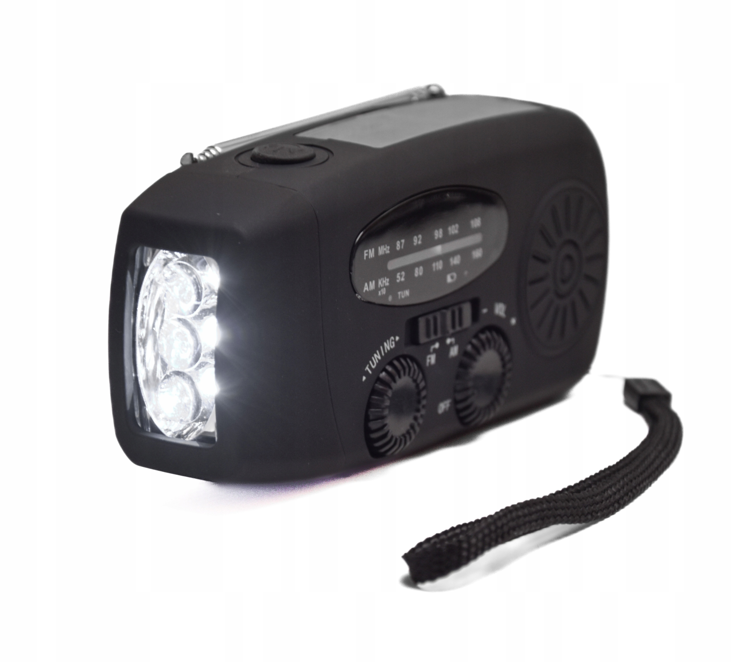 RADIO NA KORBE SOLAR POWERBANK LATARKA AWARYJNE Radio AM FM