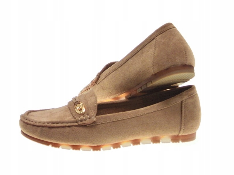 DAMSKIE ZAMSZOWE MOKASYNY Khaki r.40 Kod producenta 9108