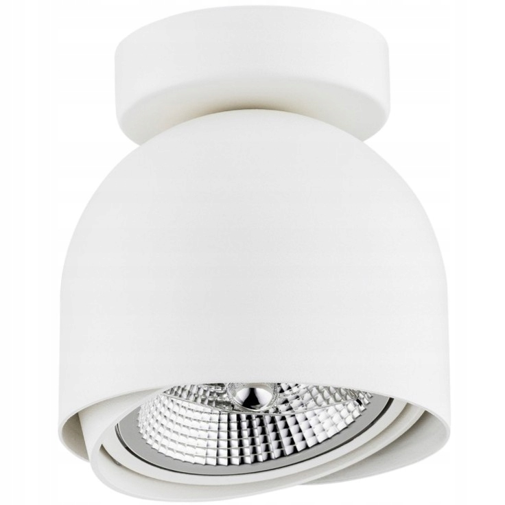 Stropná lampa s bielym reflektorom do obývacej izby, spálne, predsiene Gerland