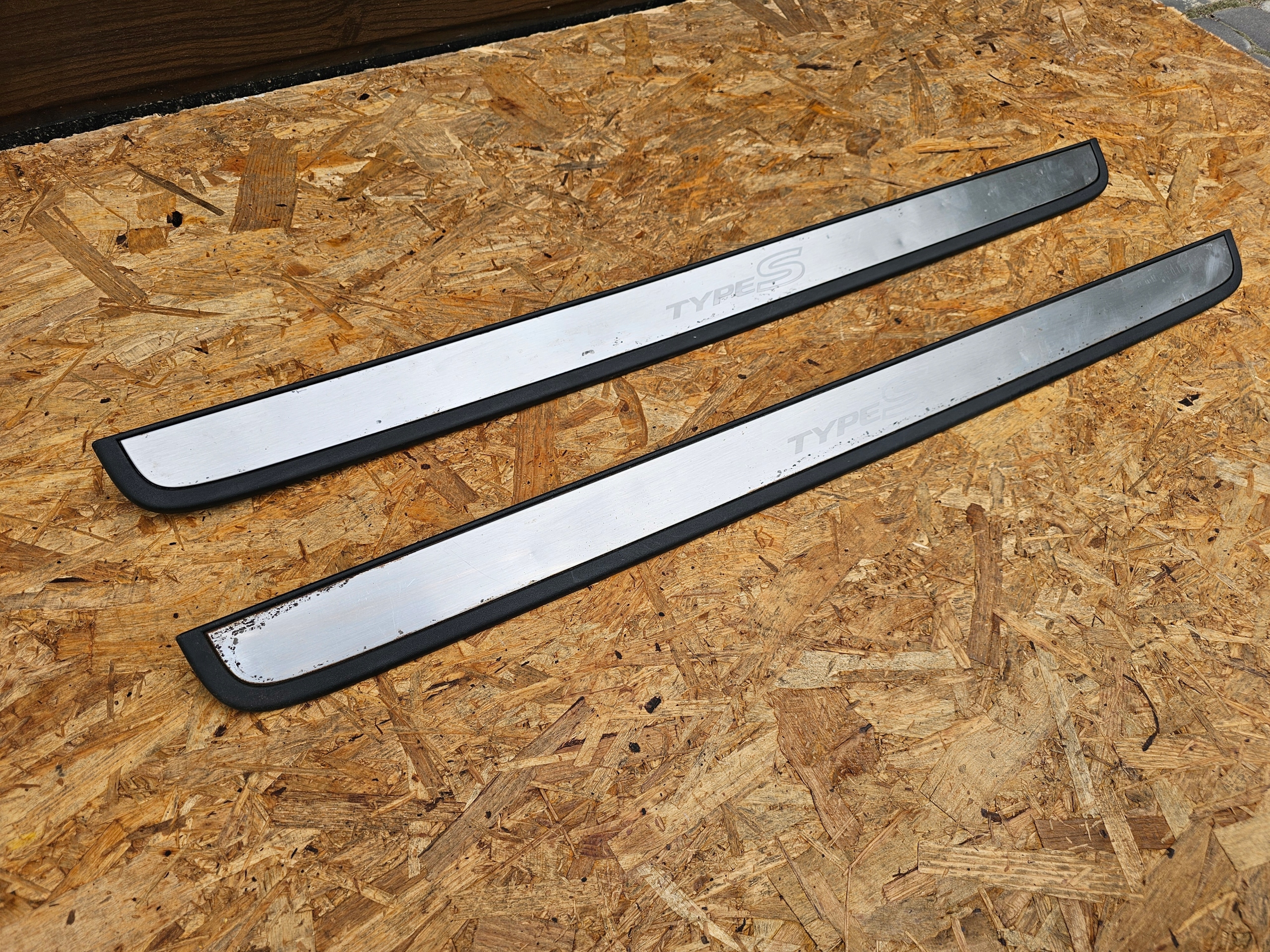 mouldings threshold caps left right HONDA CIVIC VIII TYPES TYPE-S CHROM 3D