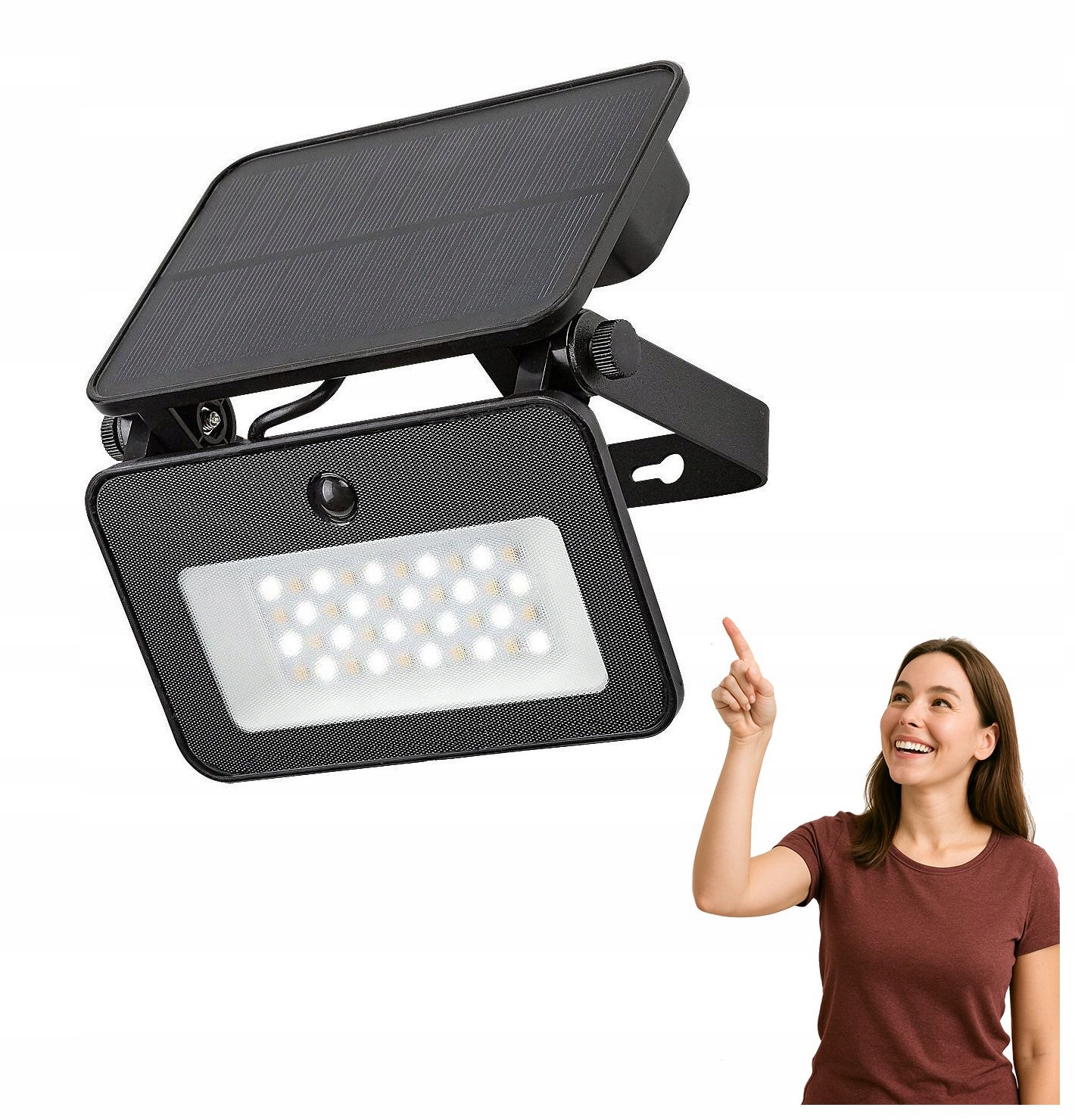 Solární zářič s Led senzorem 6W Tarcal 77159 Rabalux