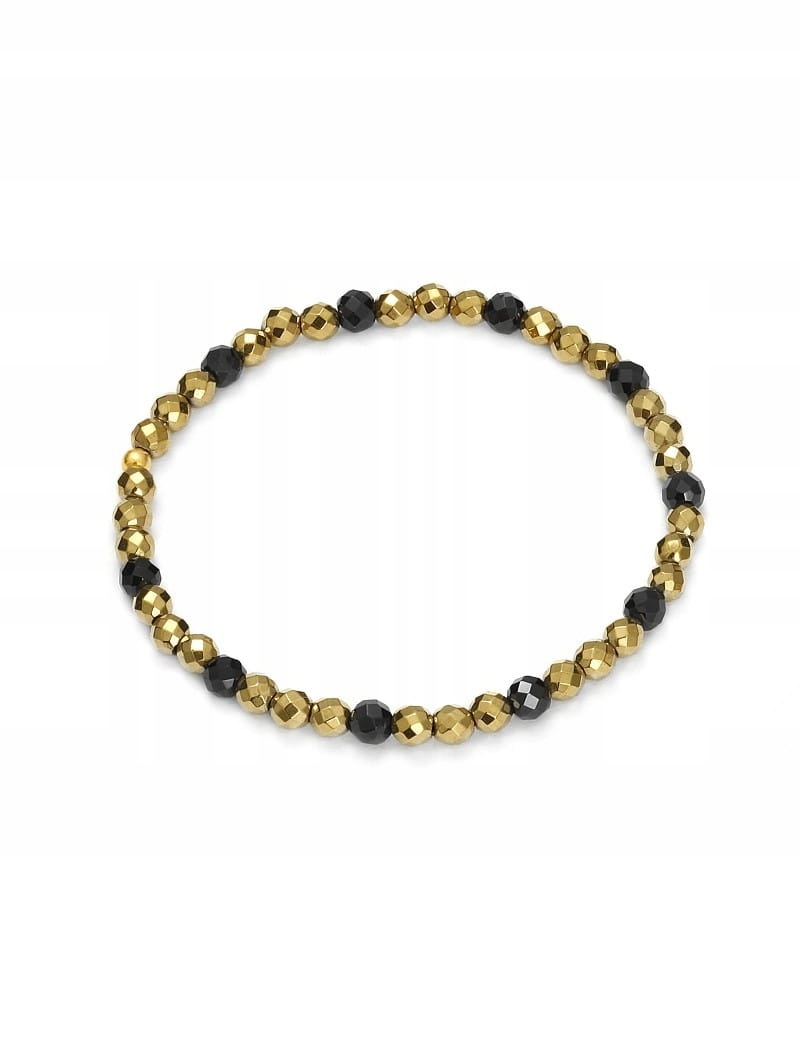 

Bransoletka Złota z Hematytem i Turmalinem