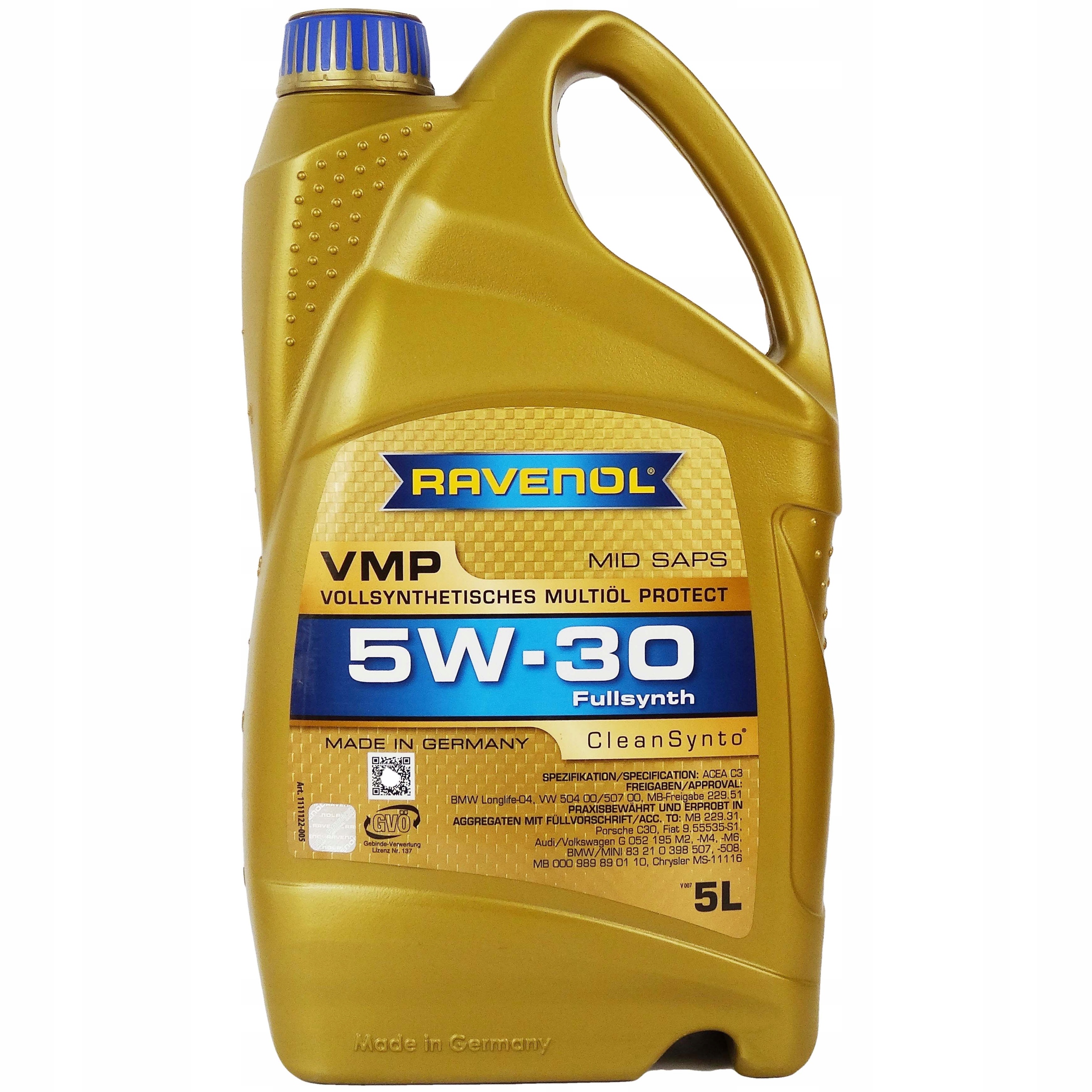 RAVENOL VMP SAE 5W-30 CLEANSYNTO 5L