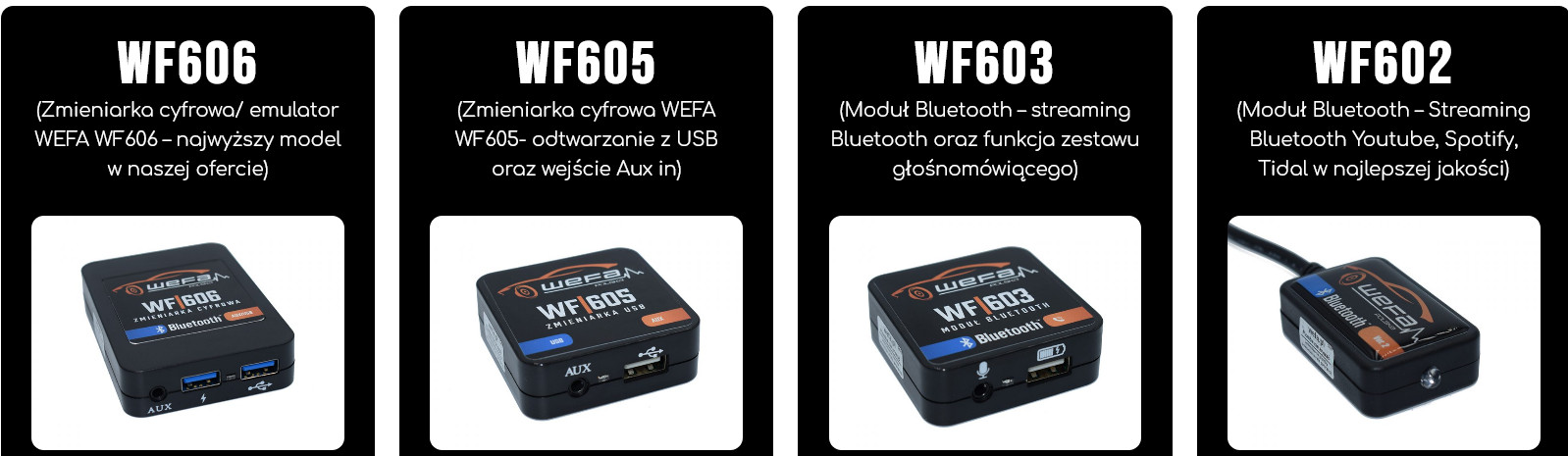 Zmieniarka BT/USB/SD / AUX BMW CCC CIC M-ASK Optic Марка WEFA