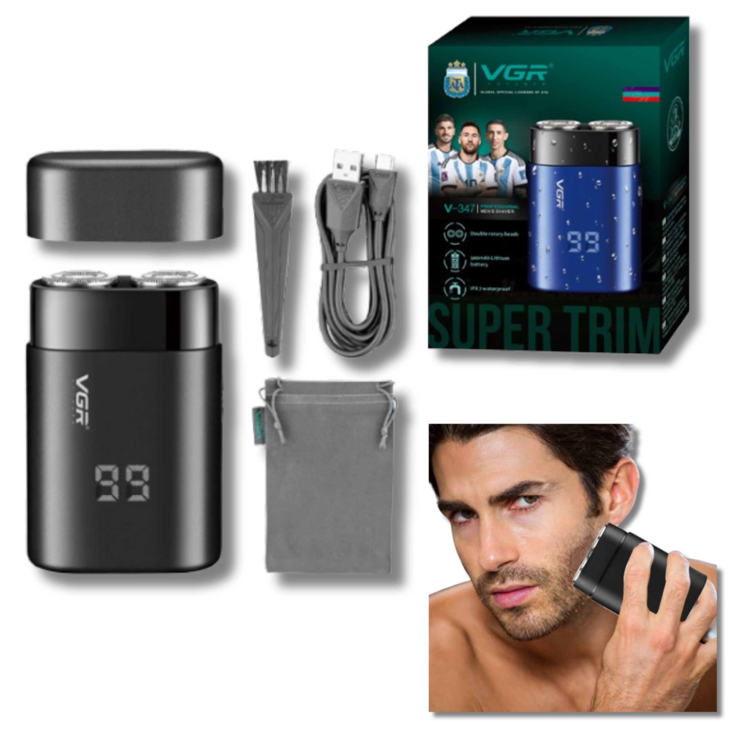 Holicí Strojek na vousy Mini pro bezdrátové holení jako Dárek