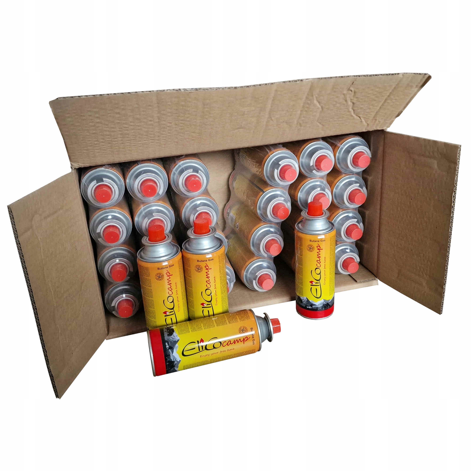 28 x Plyn ElicoCamp Kartuš Plynová bombička butan 220 g