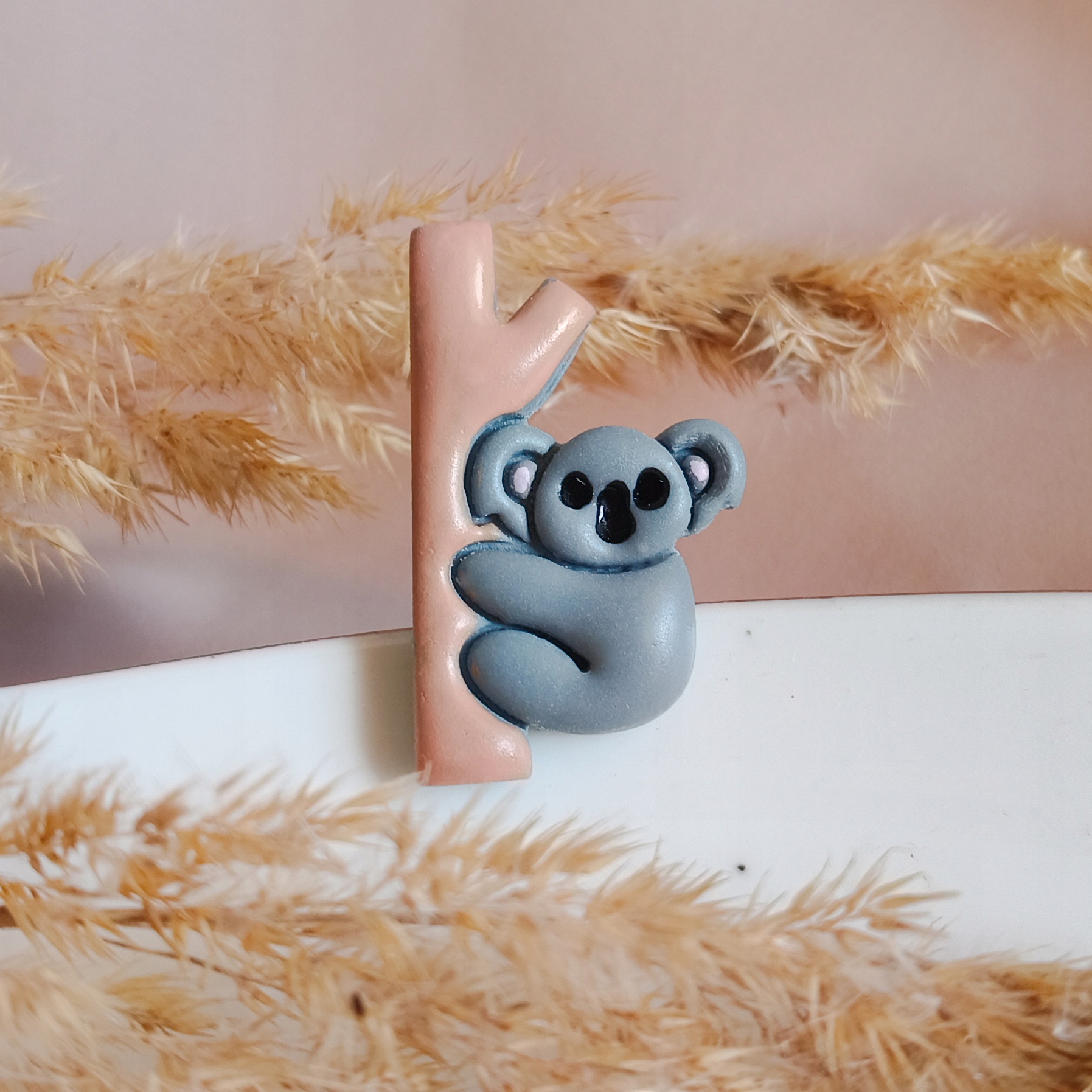 Pin koala s obrázkem koaly, akcesoria k oblečení, malý dárek, koala, boho