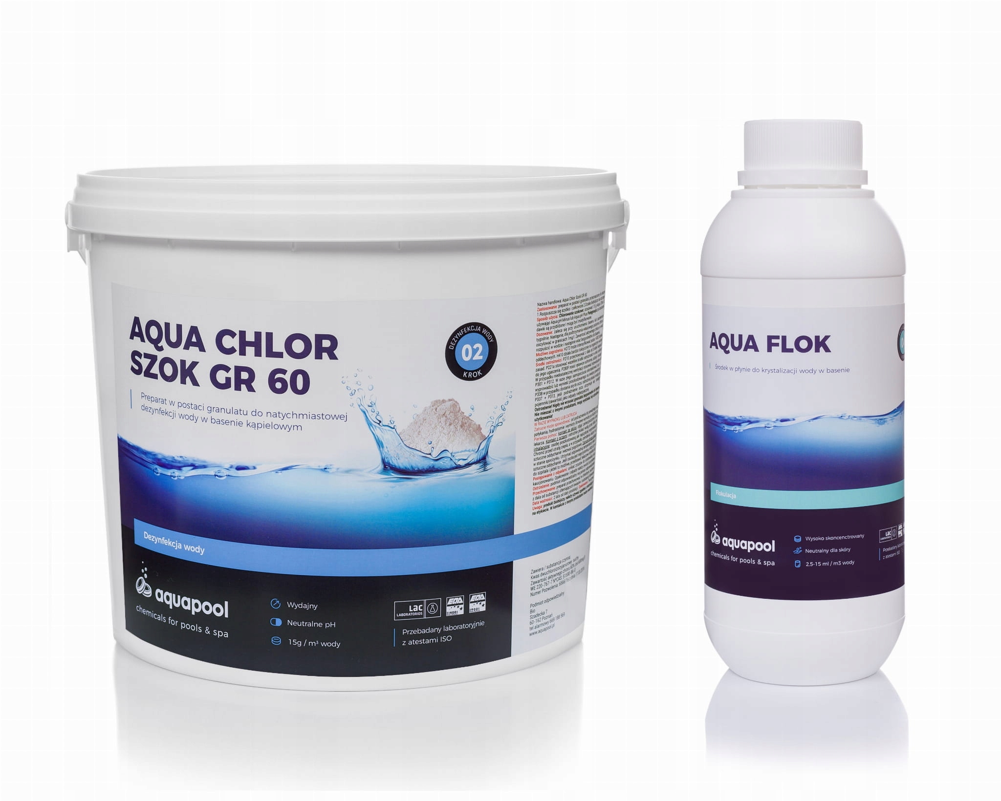 

Chlor Szok Granulat Do Basenu 3 kg + Flokulant 1 l