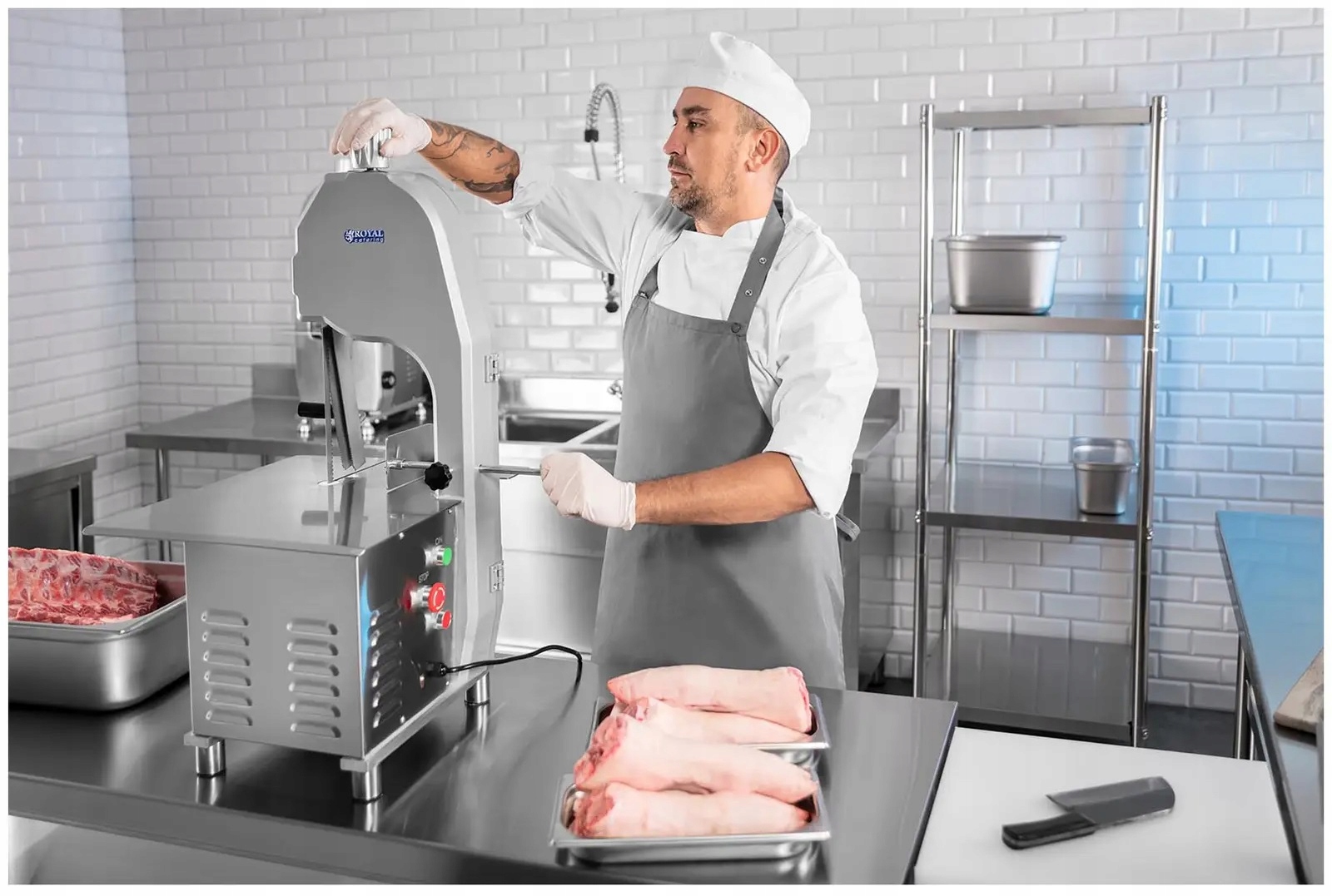 Piła do kości i mięsa 880W 165cm Royal Catering RCBS-1650.1ECO 10010742