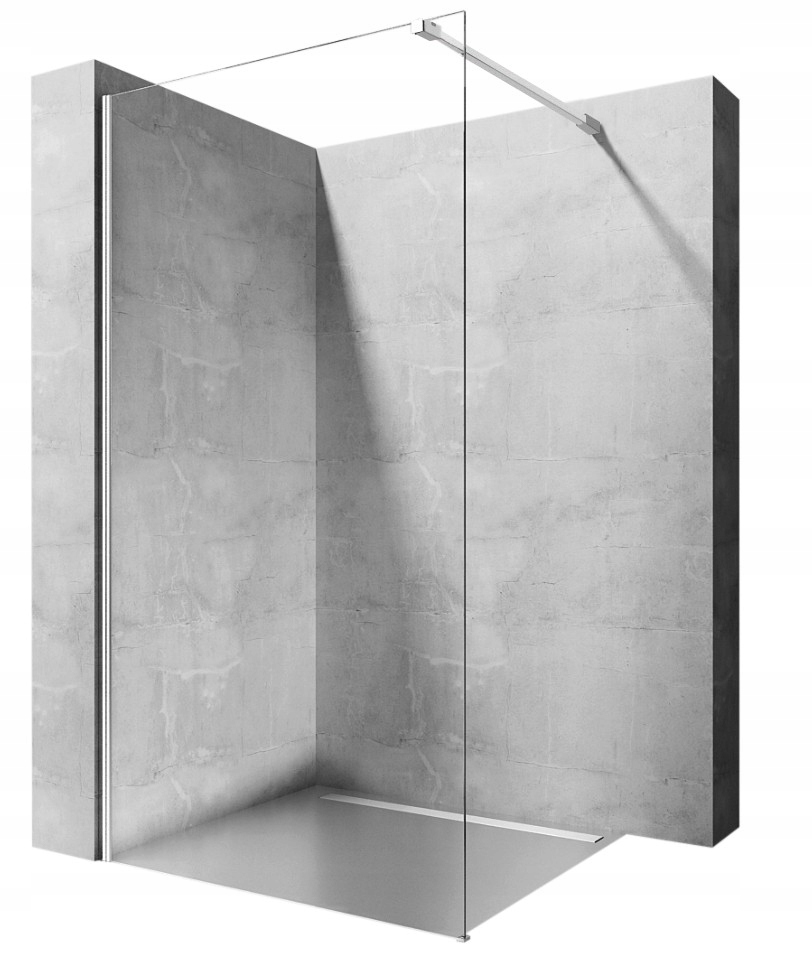Ścianka Prysznicowa Walk-In 8mm Aero Chrom 90 cm Rea SL
