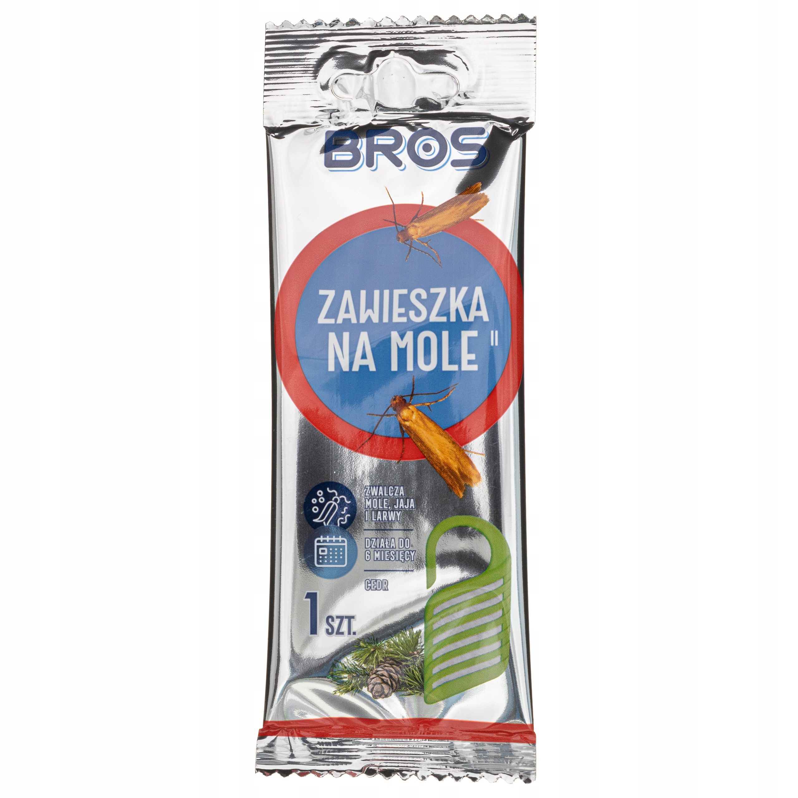 

Bros Zawieszka na mole odzieżowe cedrowa 1szt
