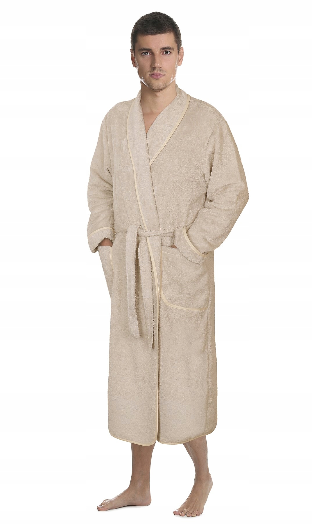 Župan Froté 4825/013 kávový, bavlněné froté, 330 g/m², pánský, velikost L