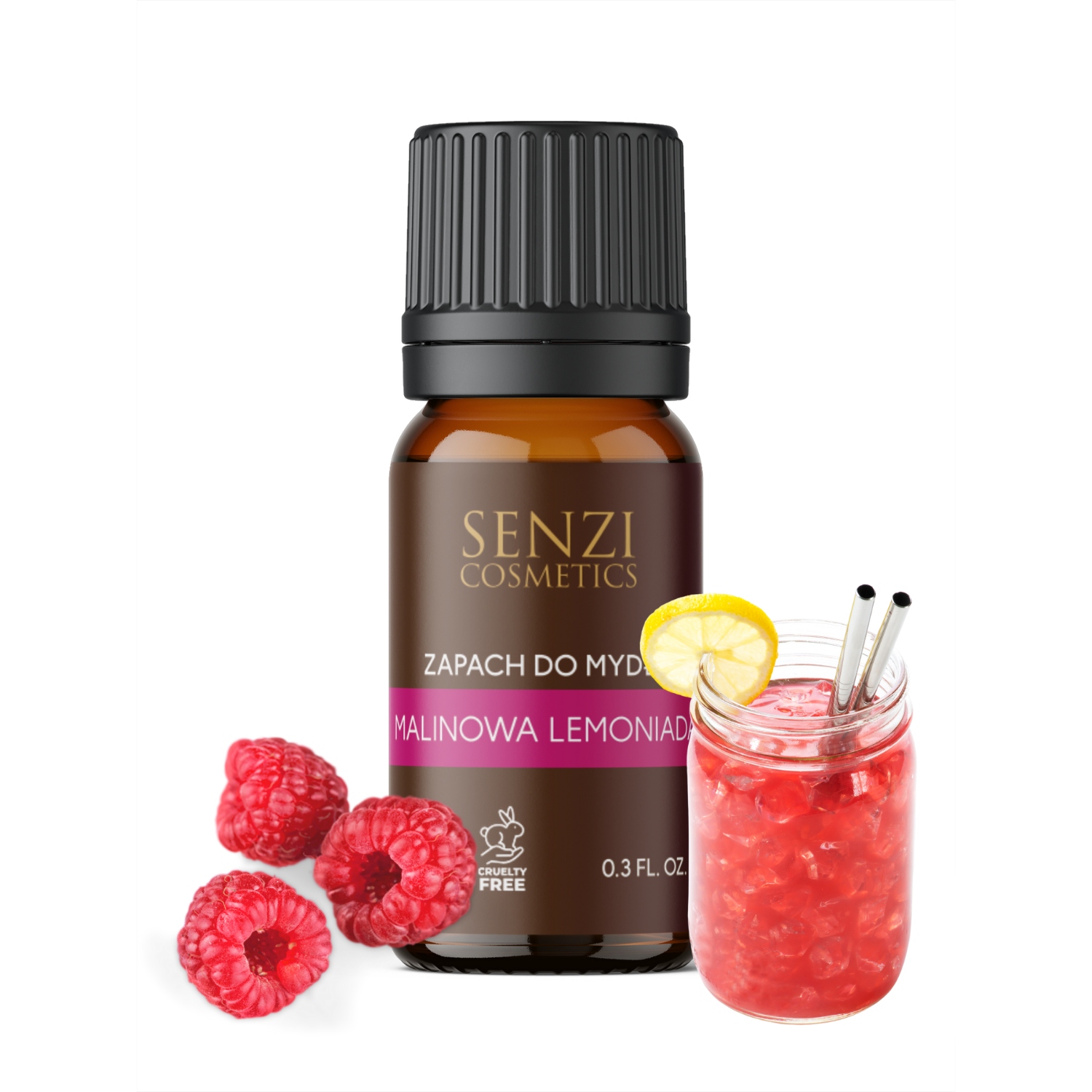 Zapach do Mydełek Olejek Zapachowy Do Mydła 10 ml MALINOWA LEMONIADA