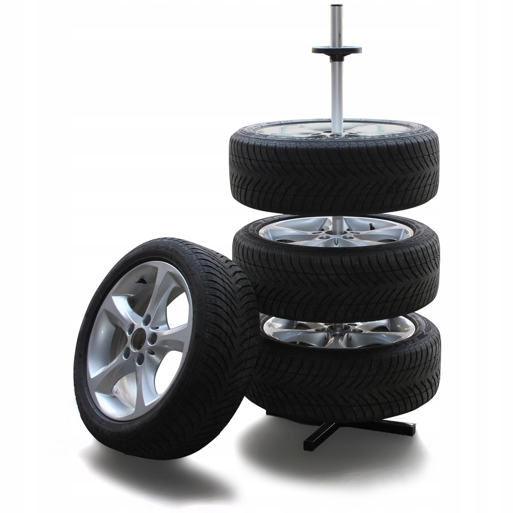 Stojak na opony felgi koła stelaż do przechowywania pomysł prezent UNITEC
