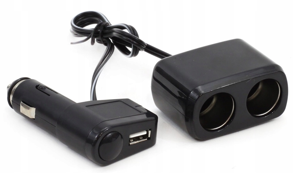 

Rozgałęźnik rozgałęziacz zapalniczki 2+1 Usb 12/24