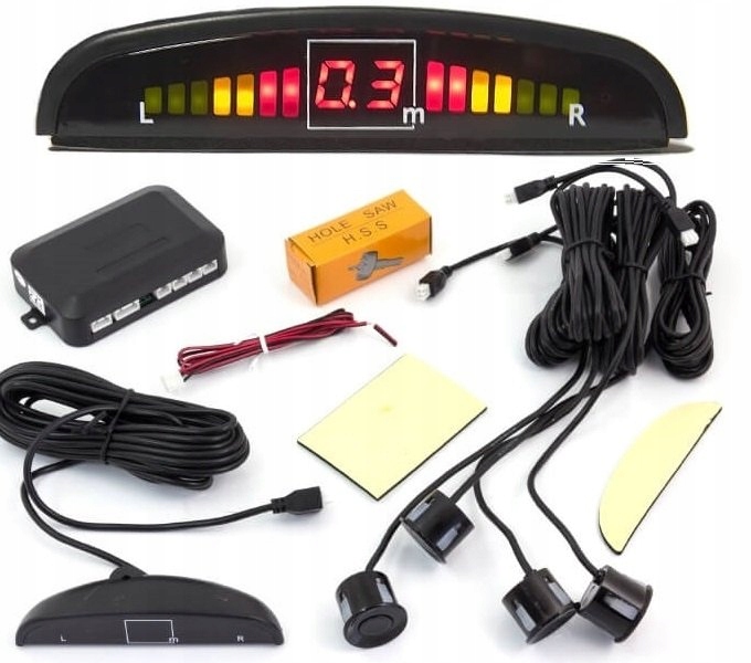 

4x Czujnik Parkowania Cofania Parktronic LCD Wyświ