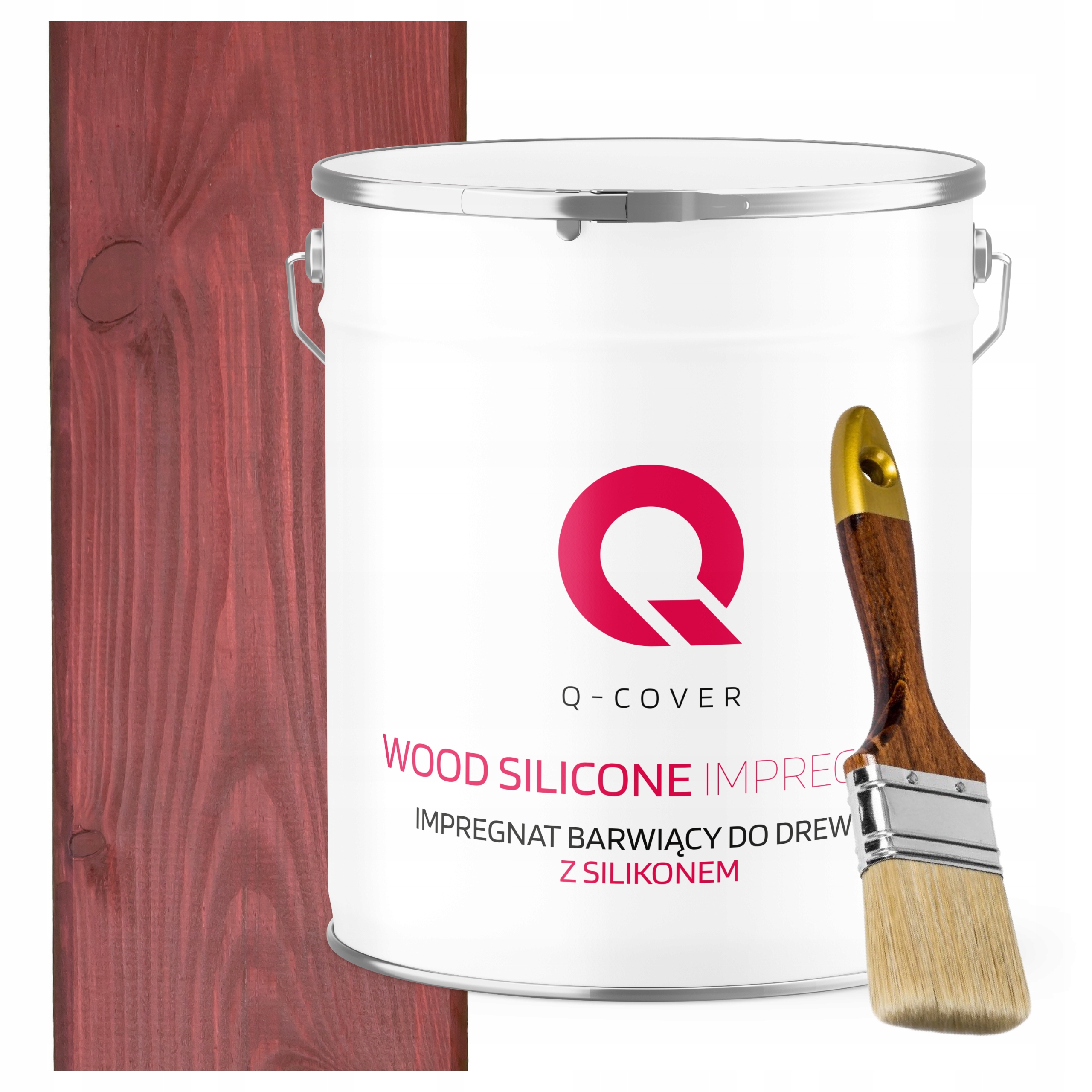 Impregnat Na Dřevo Extra Barva Se Silikonem Chron Višeň Japonská 5 L Štětec