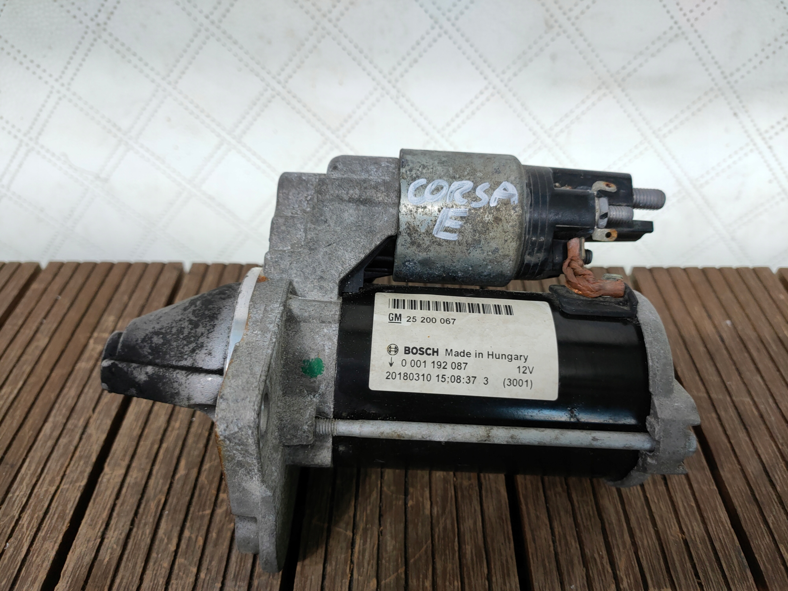 OPEL CORSA E 14-19 1.2 16V starter 25200067 OE