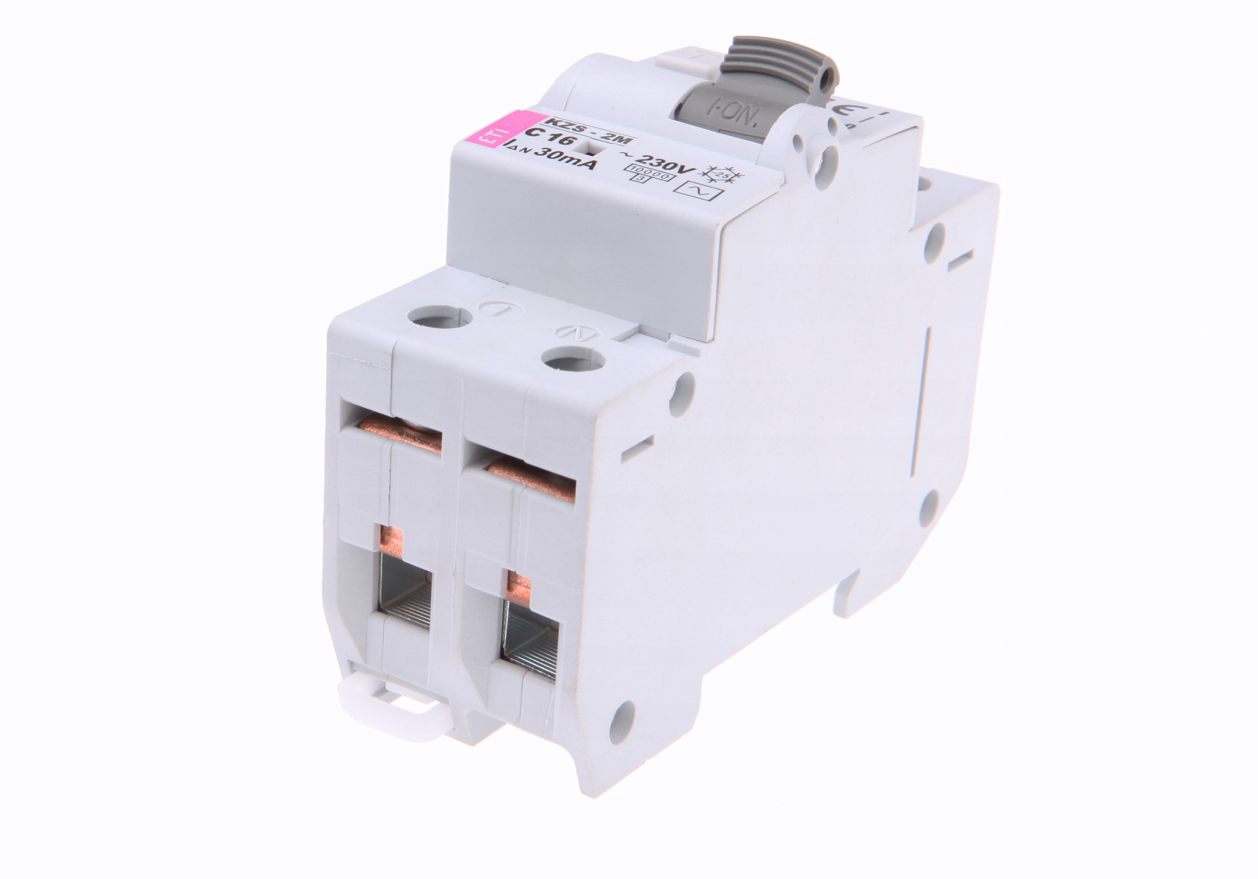 Proudový spínač s nadproudovým členem KZS-2M C 16/0,03A Ac