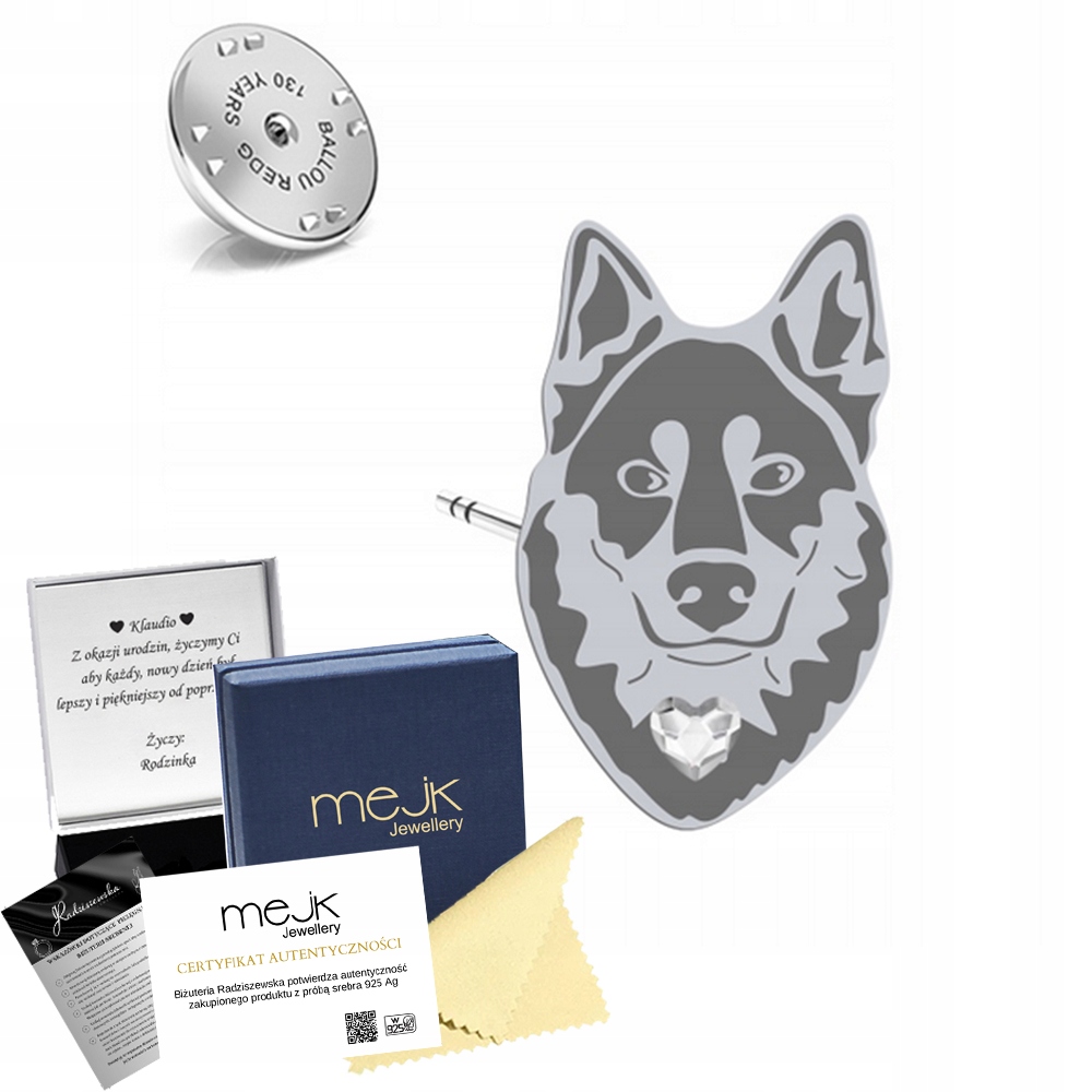 Odznak z Lapinporokoira 925 Dárek Žena Šperky Dedikace