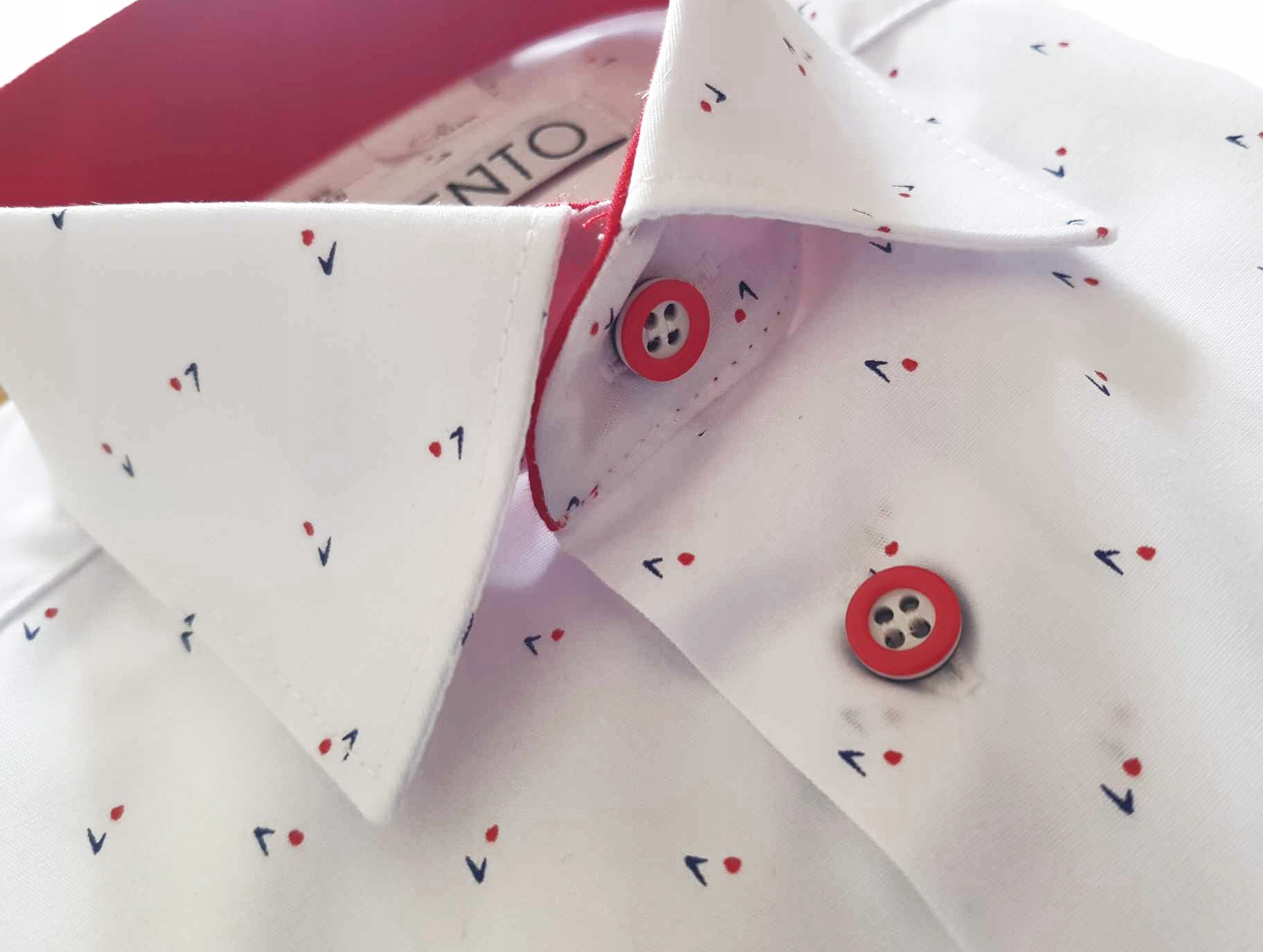 KOSZULA biała chłopięca i męska wizytowa elegancka TATA i SYN XL i 104 slim Marka Lorento