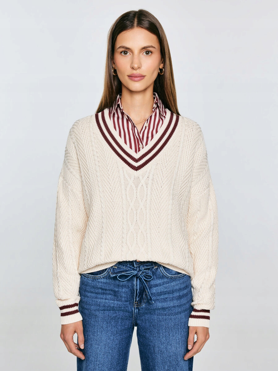 Big Star dámský svetr béžové barvy, klasický až k bokům, velikost S/m