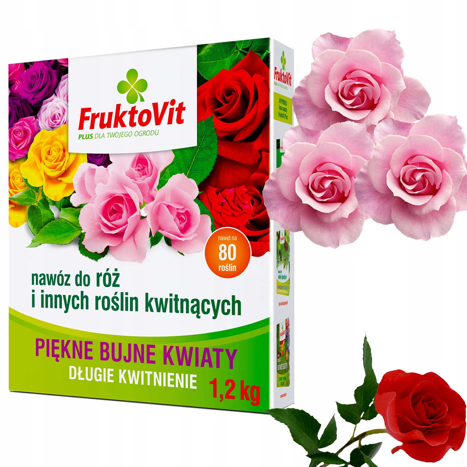 FRUKTOVIT PLUS NAWÓZ DO RÓŻ I ROŚLIN KWITNĄCYCH 1,2 KG