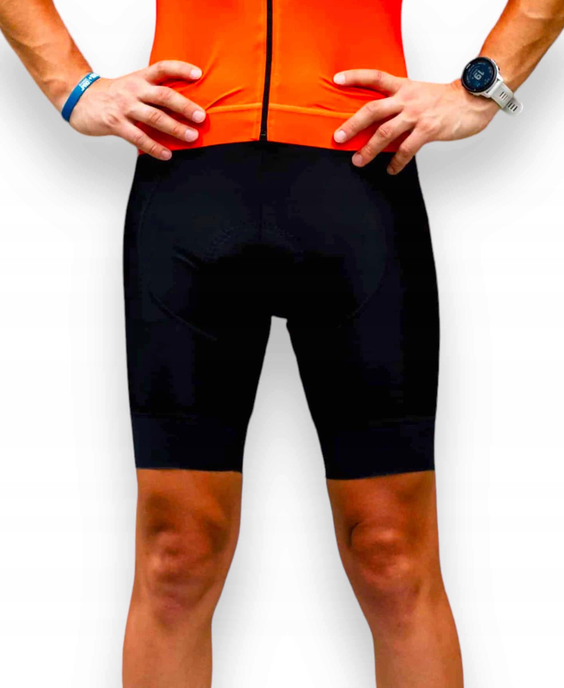 Spodenki kolarskie męskie Prawie.PRO 300W. Czarne Mono