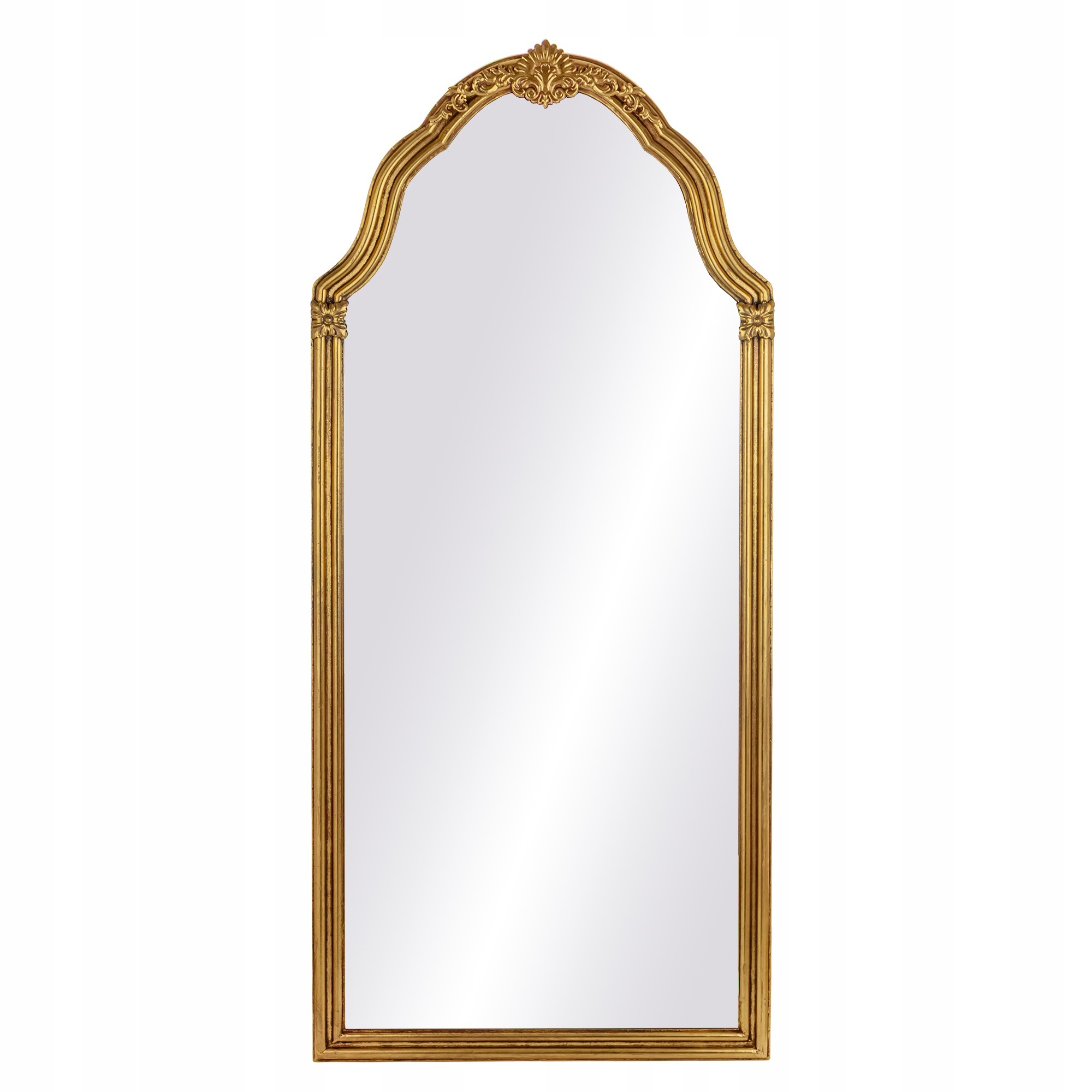 Nástenné zrkadlo v klasickom zlatom ráme, klasické retro, 155 cm