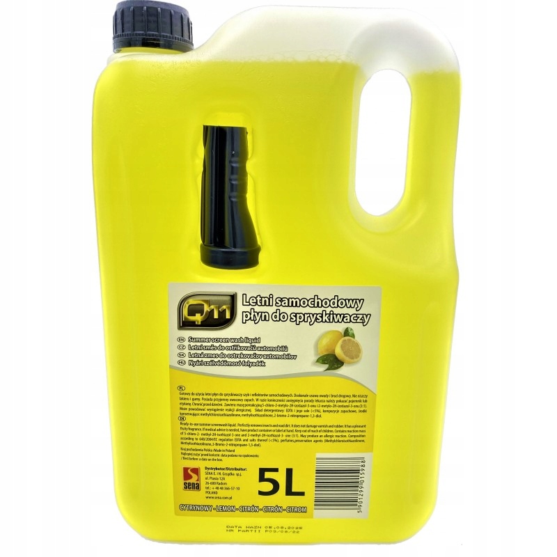 

Q11 Letni Płyn Do Spryskiwaczy 5L Cytrynowy Lejek
