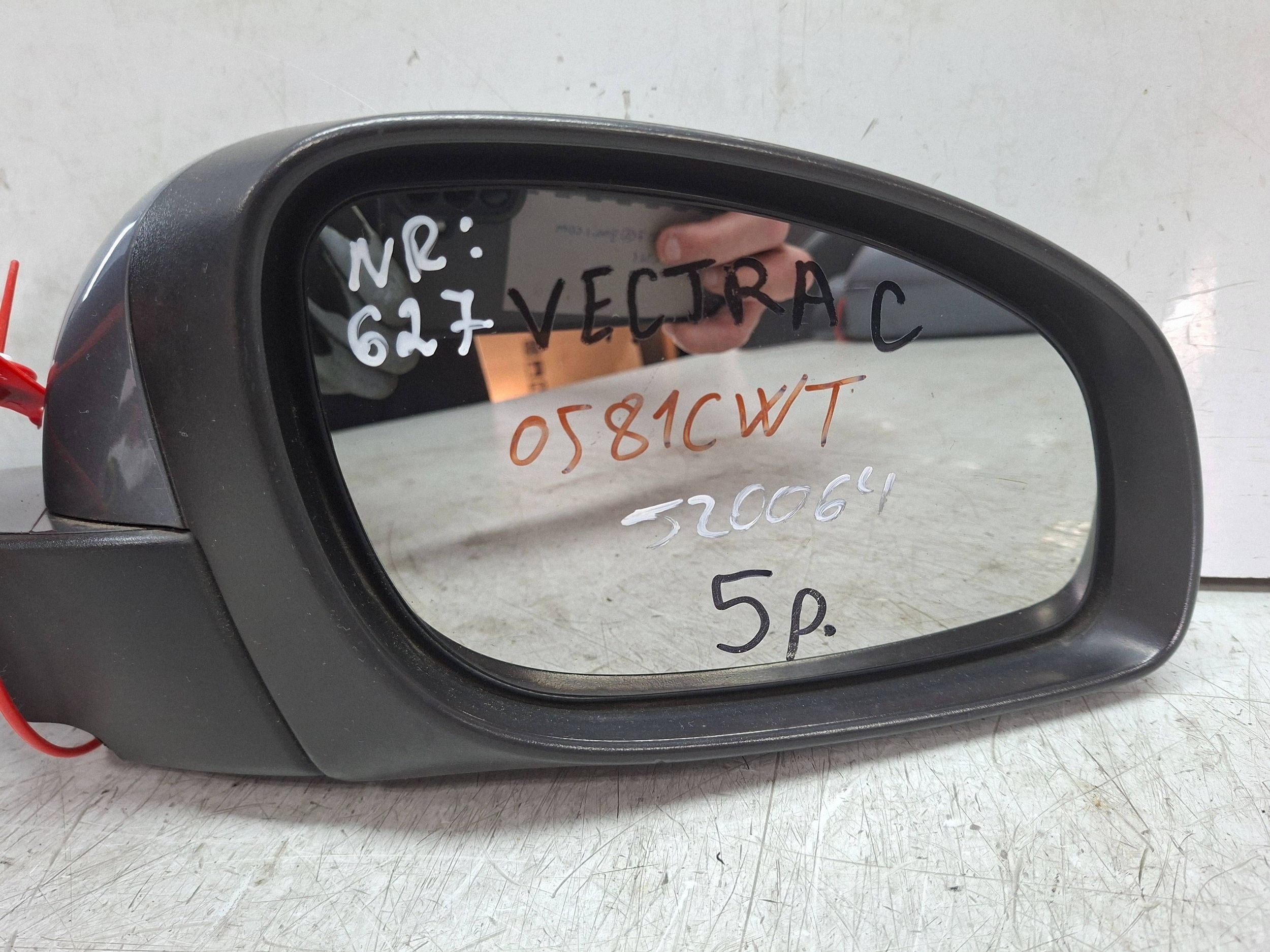 mirror right 5 vertical 24436147 OPEL VECTRA C 2002