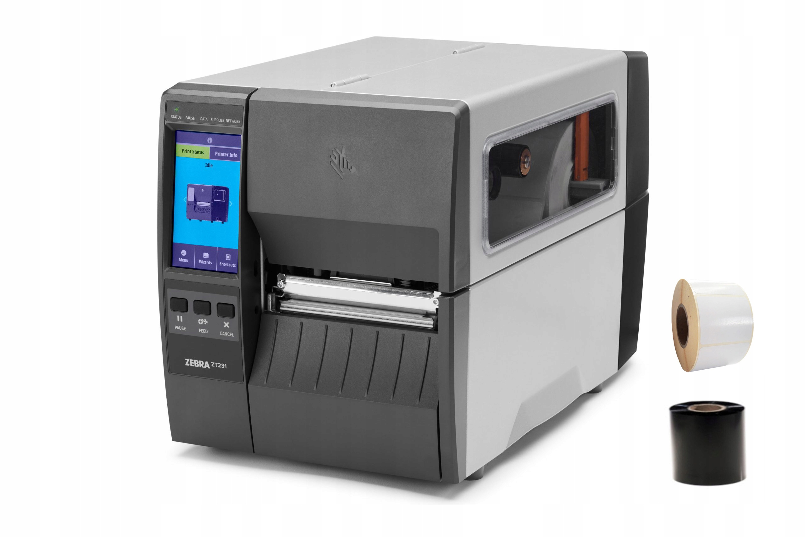 Drukarka etykiet Zebra ZT231 Ethernet, wifi+ rolki