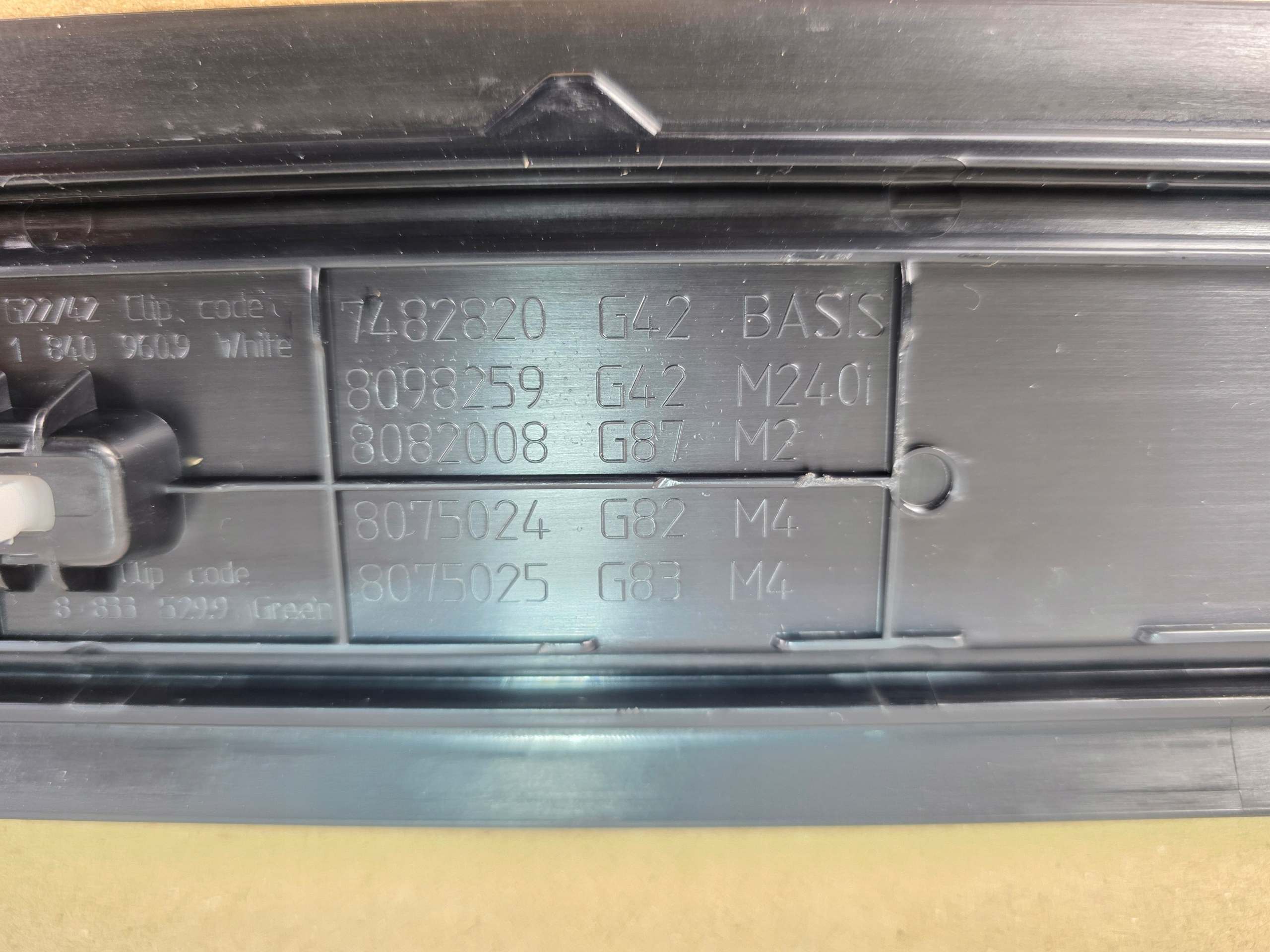 moulding threshold front BMW 2 G42 4 G22 m-packet 8077315