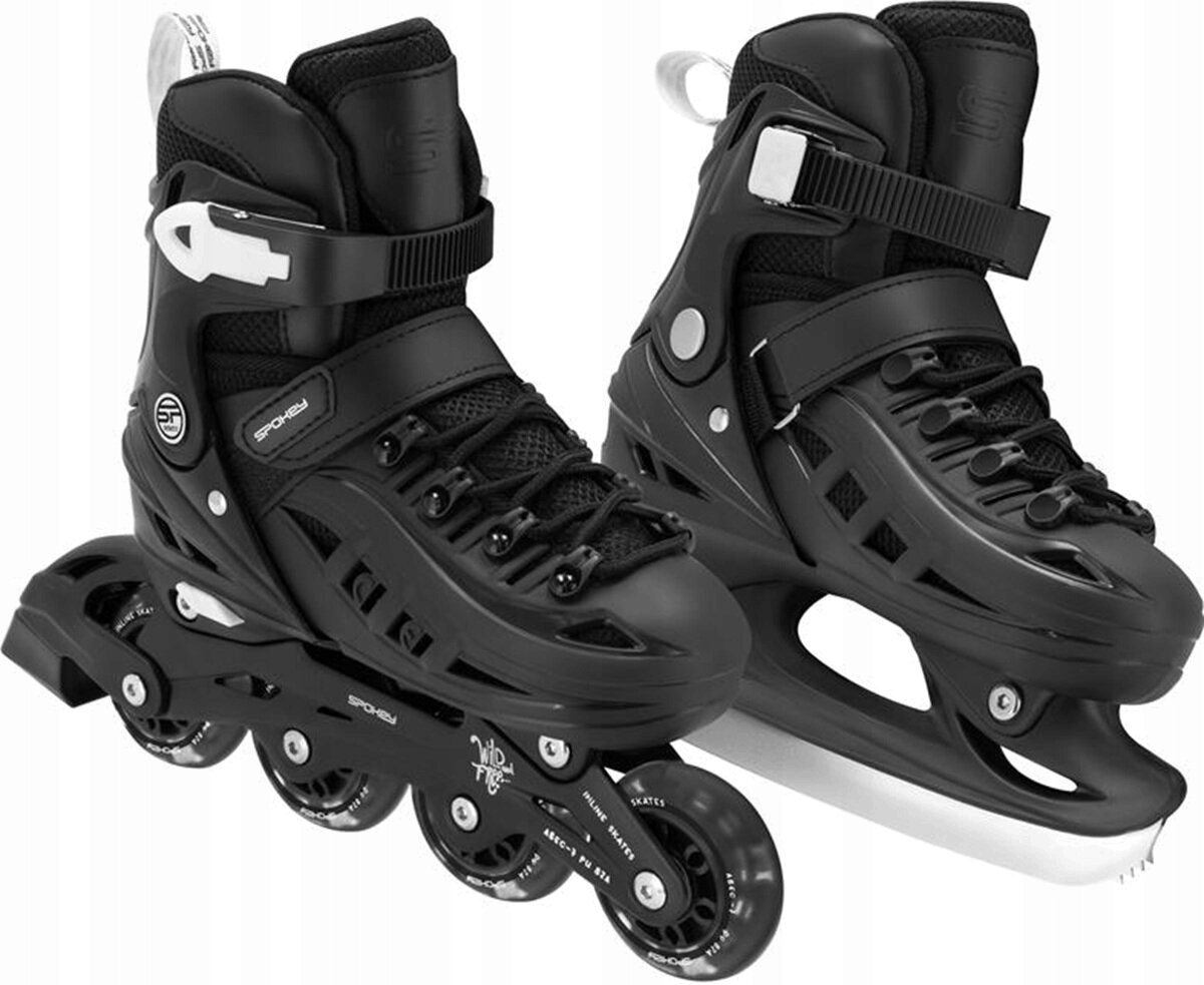 Rolki regulowane 4w1 Spokey 4ONE czarne