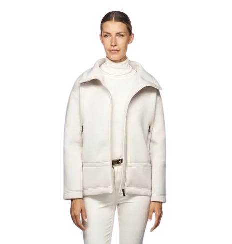 Geox Bílá Dámská Bunda S Kapucí A Zipem L Jqe